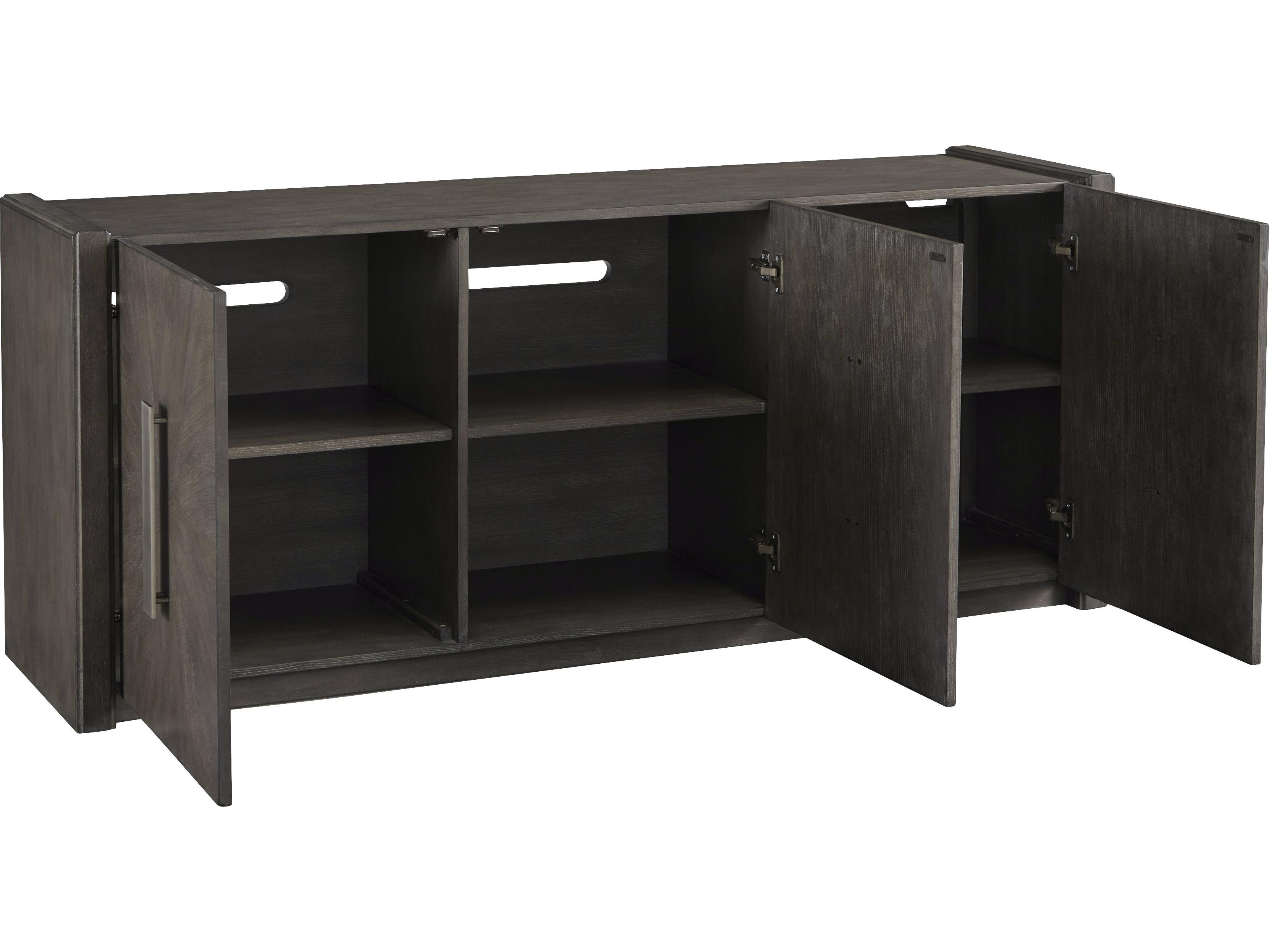 Pulaski Accents 72" Rubberwood Gray Sideboard