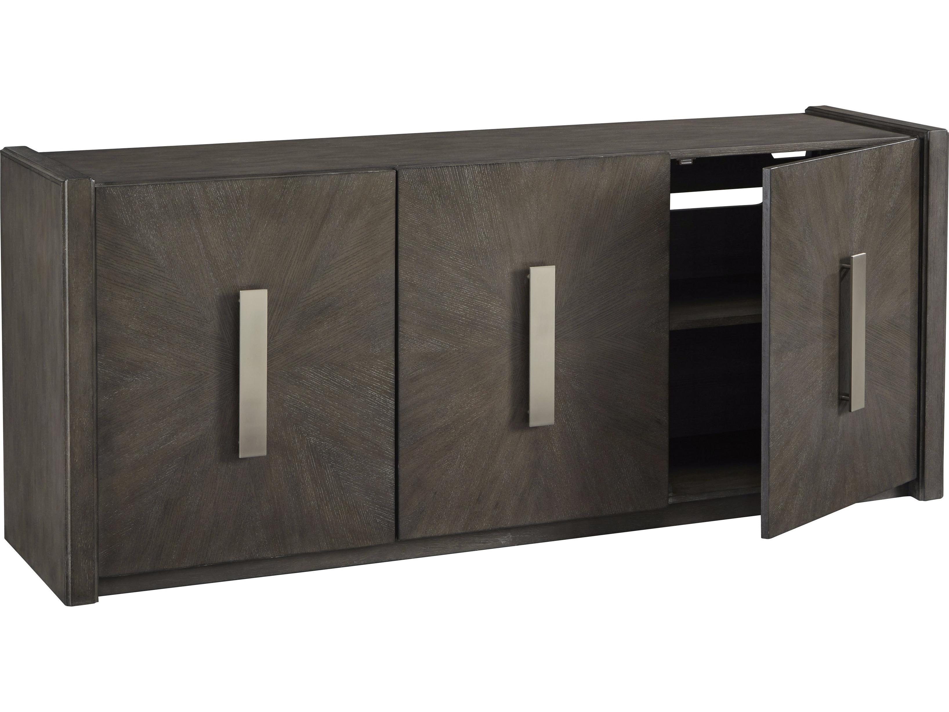 Pulaski Accents 72" Rubberwood Gray Sideboard