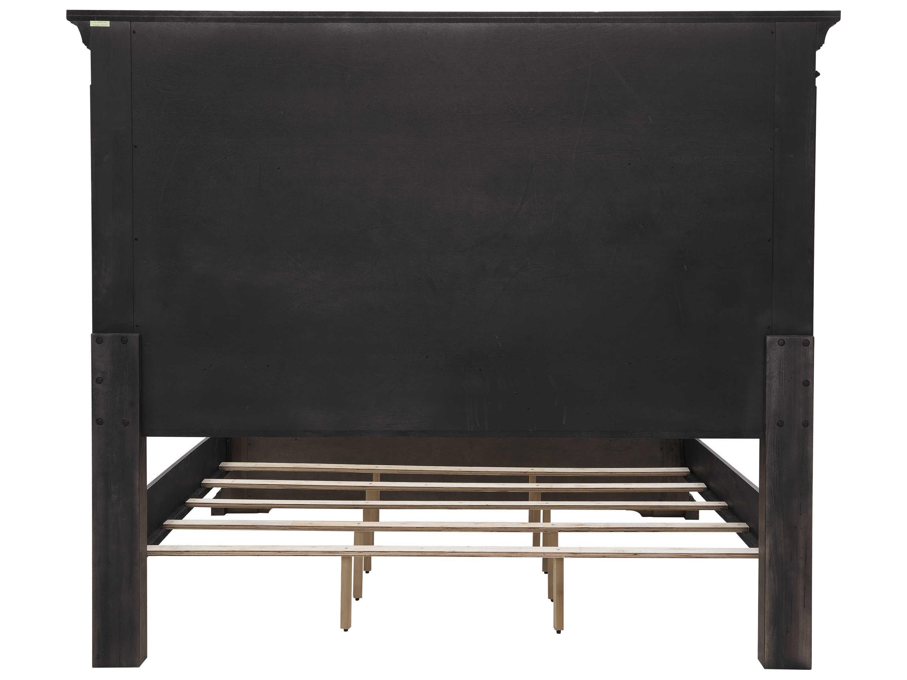 Pulaski Woodbury Cowboy Boots Brown Rubberwood Wood King Panel Bed