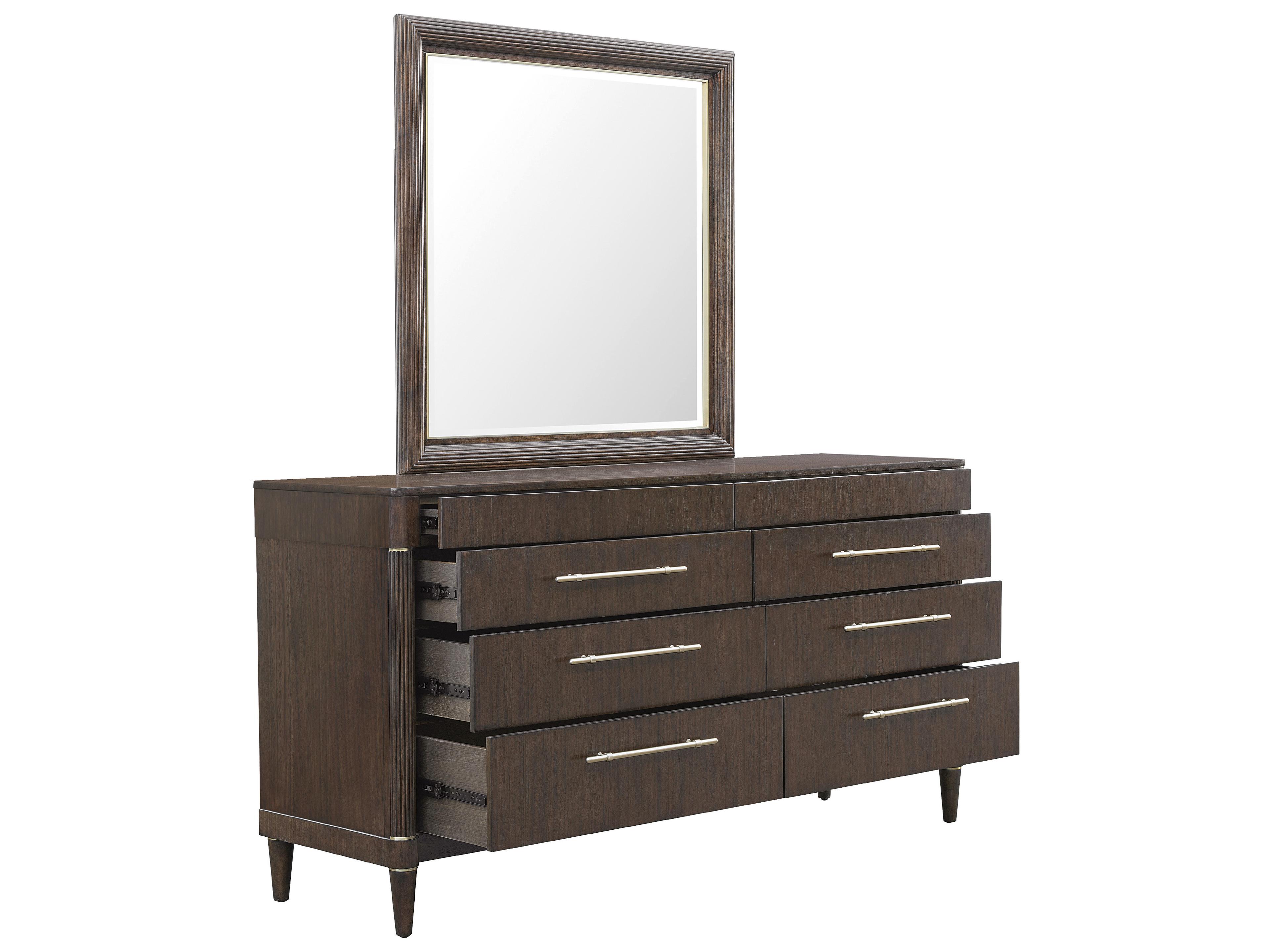 Pulaski Asher Park Piano Brown Dresser Mirror Square