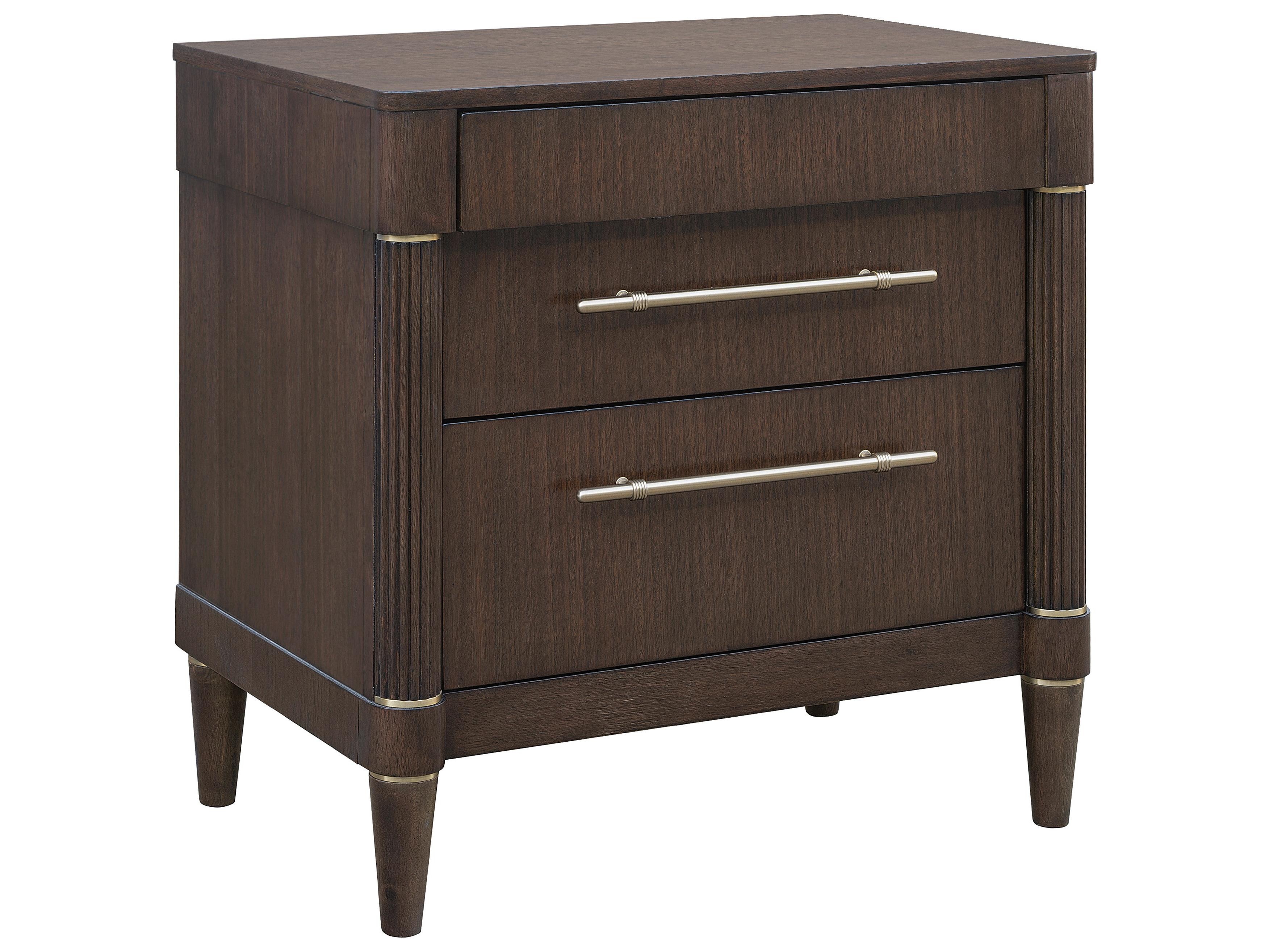 Pulaski Asher Park 3-Drawers Rubberwood Nightstand