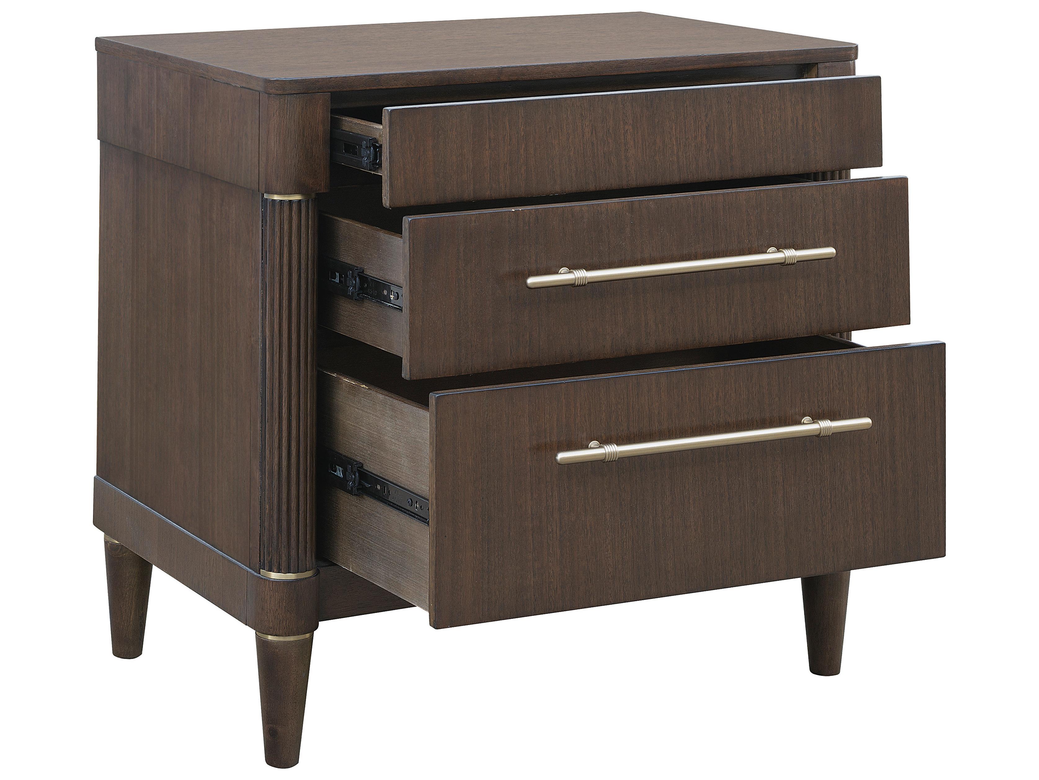 Pulaski Asher Park 3-Drawers Rubberwood Nightstand
