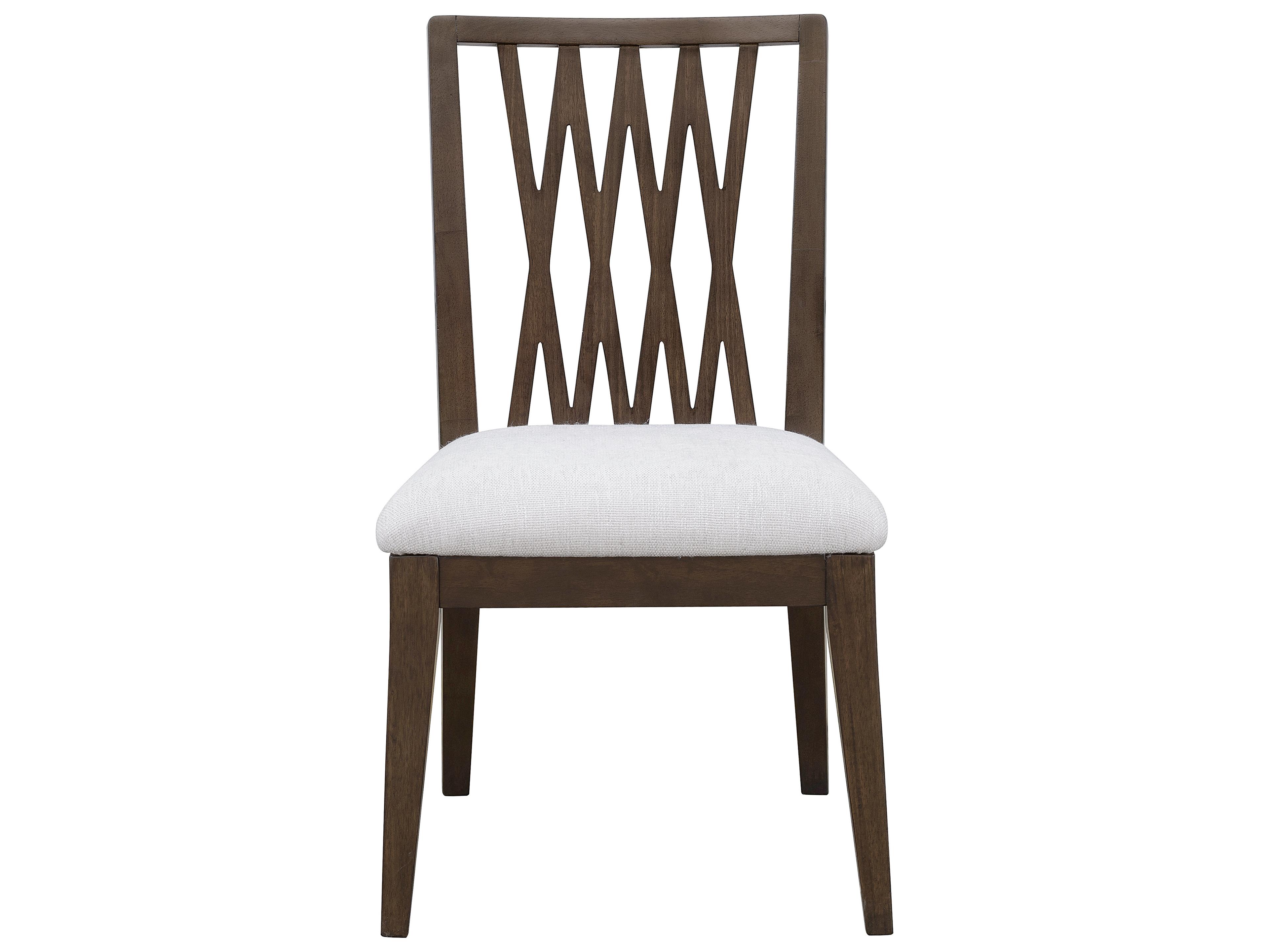 Pulaski Asher Park Rubberwood Brown Upholstered Armless Dining Chair