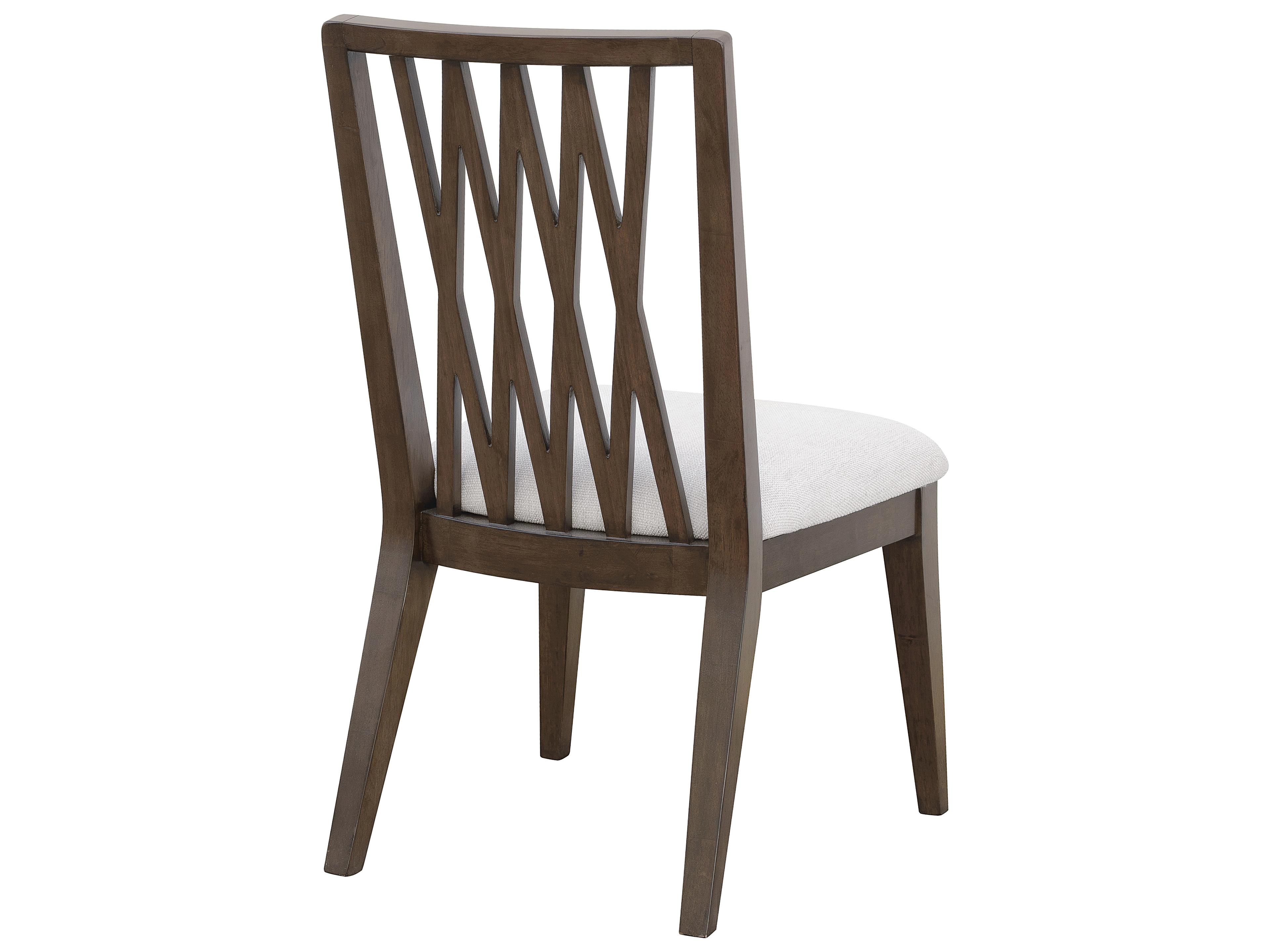 Pulaski Asher Park Rubberwood Brown Upholstered Armless Dining Chair