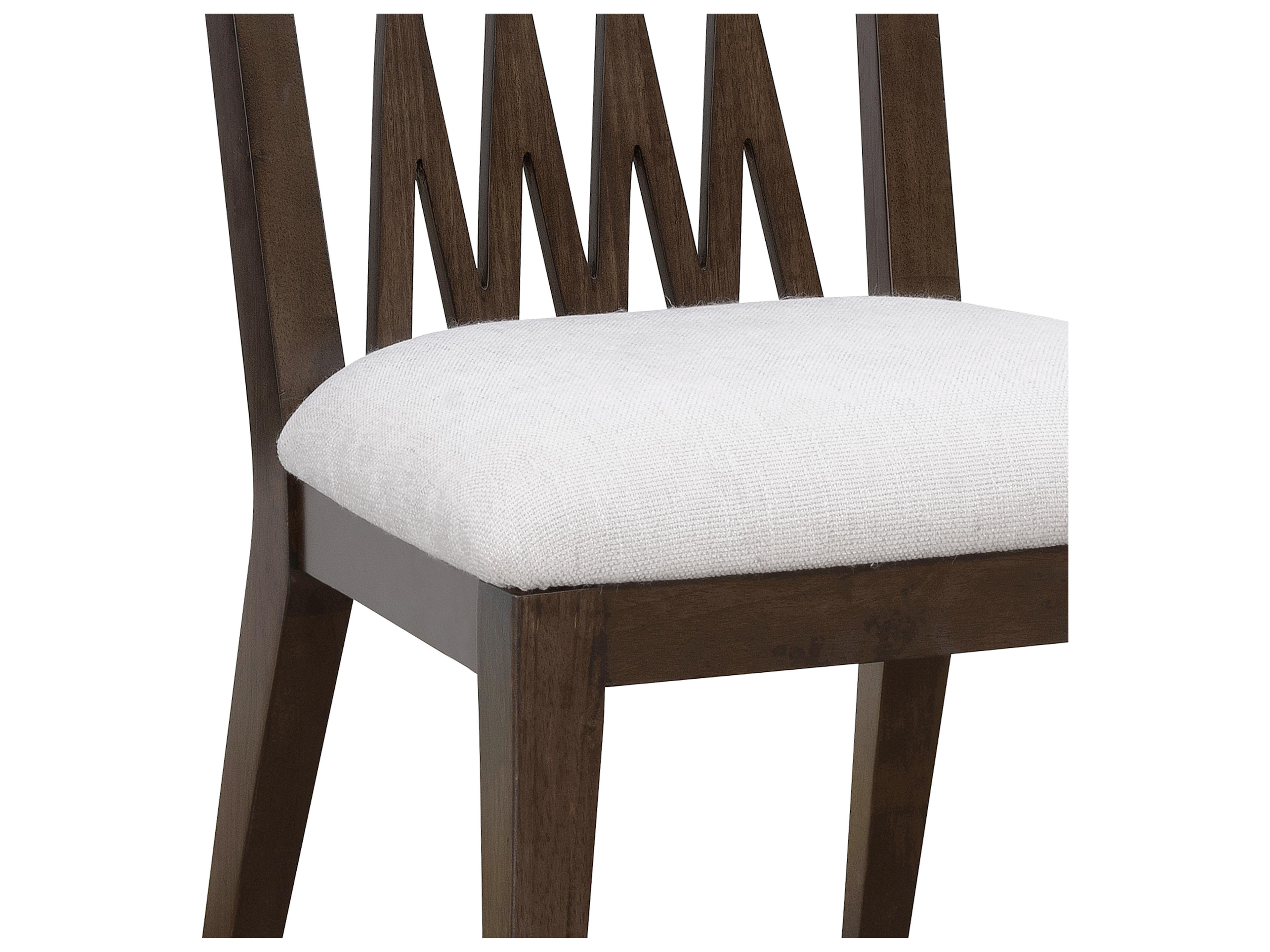 Pulaski Asher Park Rubberwood Brown Upholstered Armless Dining Chair