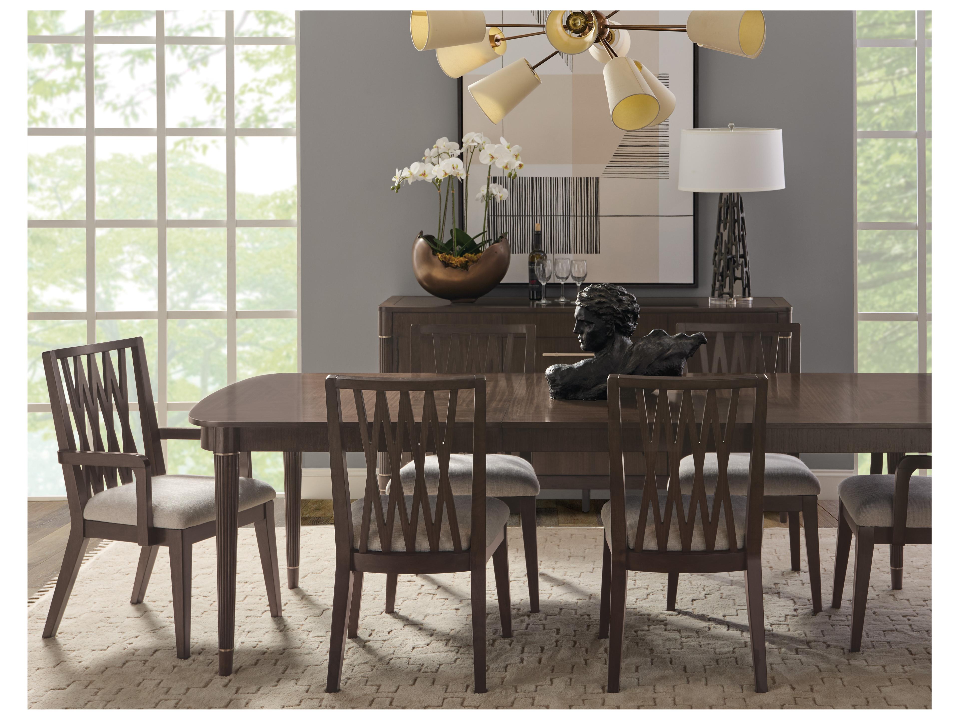 Pulaski Asher Park Rubberwood Brown Upholstered Arm Dining Chair