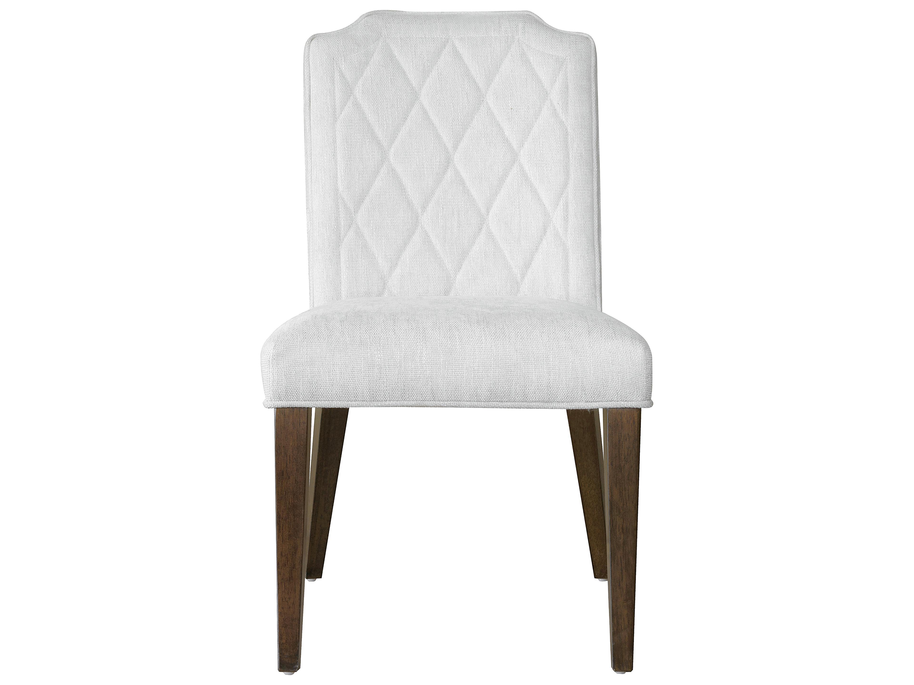 Pulaski Asher Park Rubberwood White Upholstered Armless Dining Chair