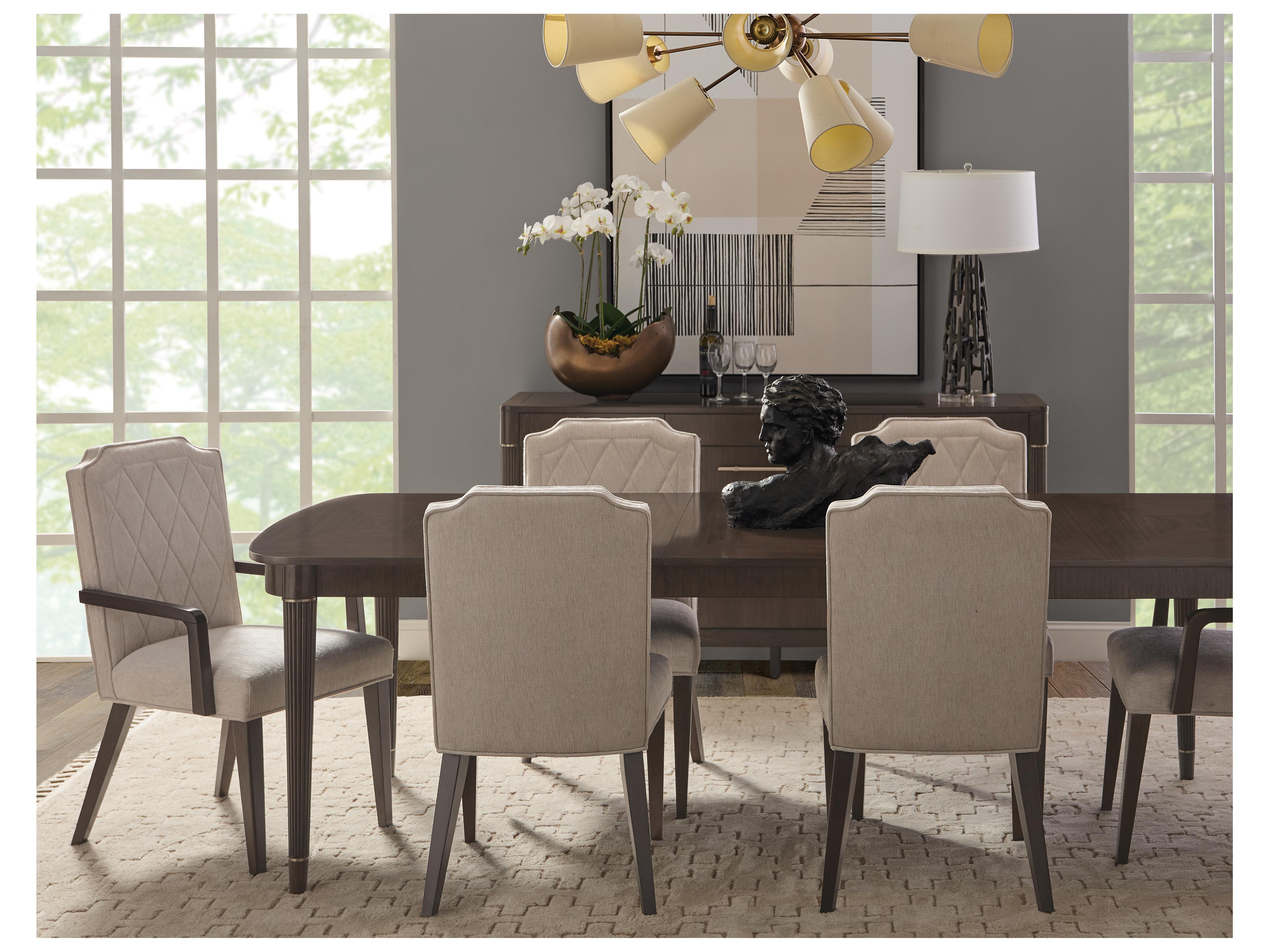 Pulaski Asher Park Rubberwood White Upholstered Arm Dining Chair