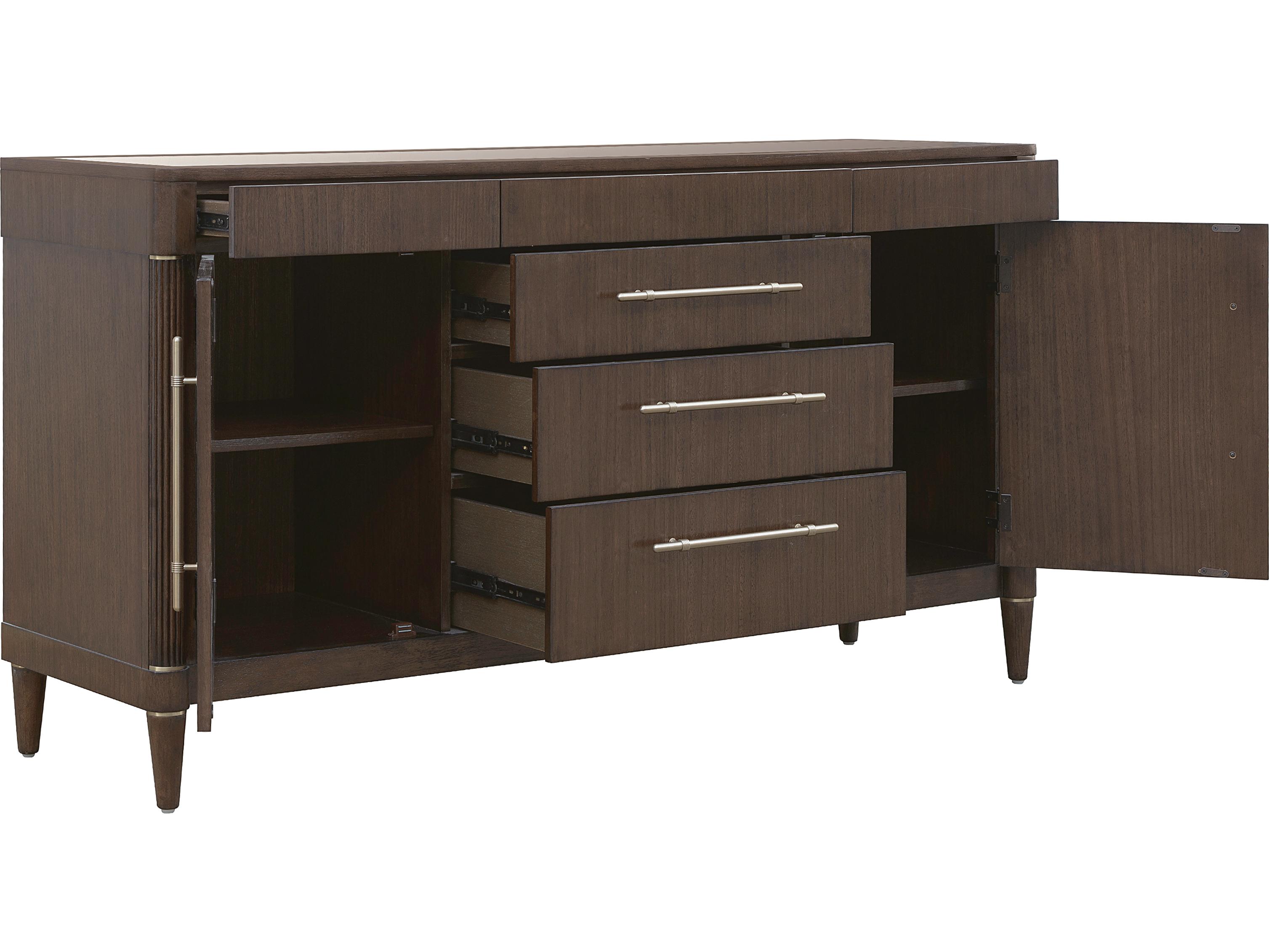 Pulaski Asher Park 67" Rubberwood Piano Brown Sideboard