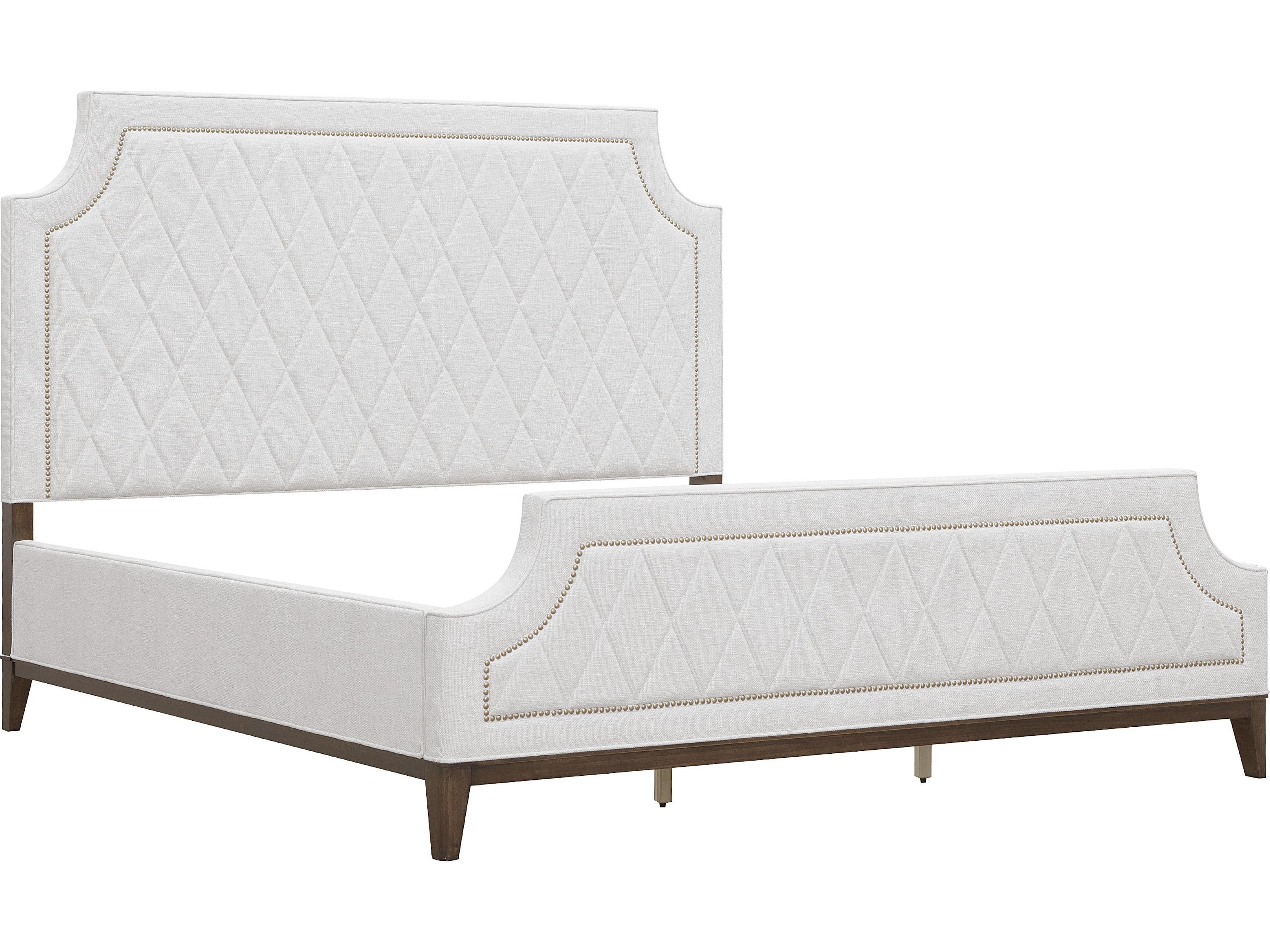 Pulaski Asher Park Piano Brown White Rubberwood Wood Queen Panel Bed