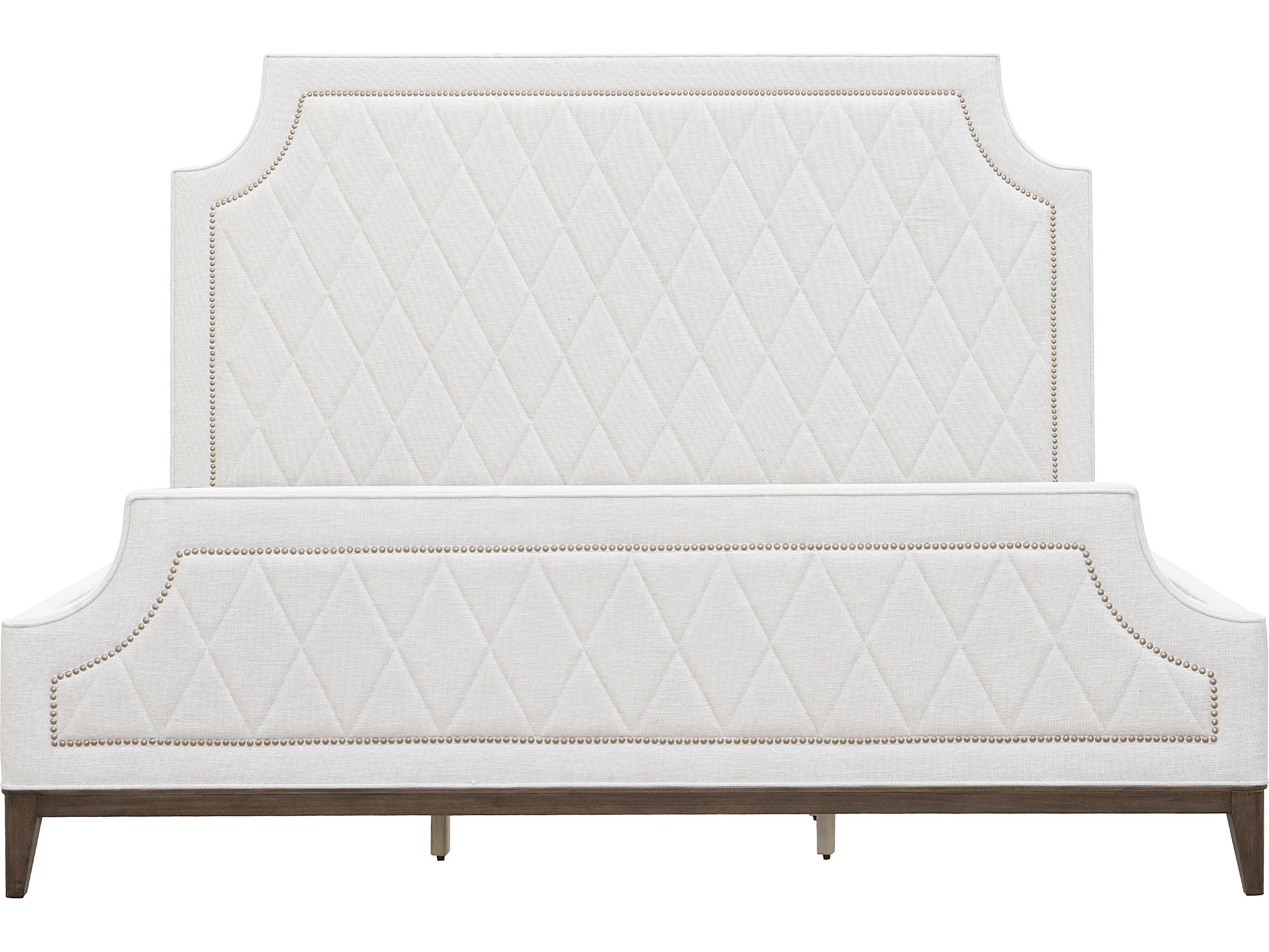 Pulaski Asher Park Piano Brown White Rubberwood Wood California King Panel Bed