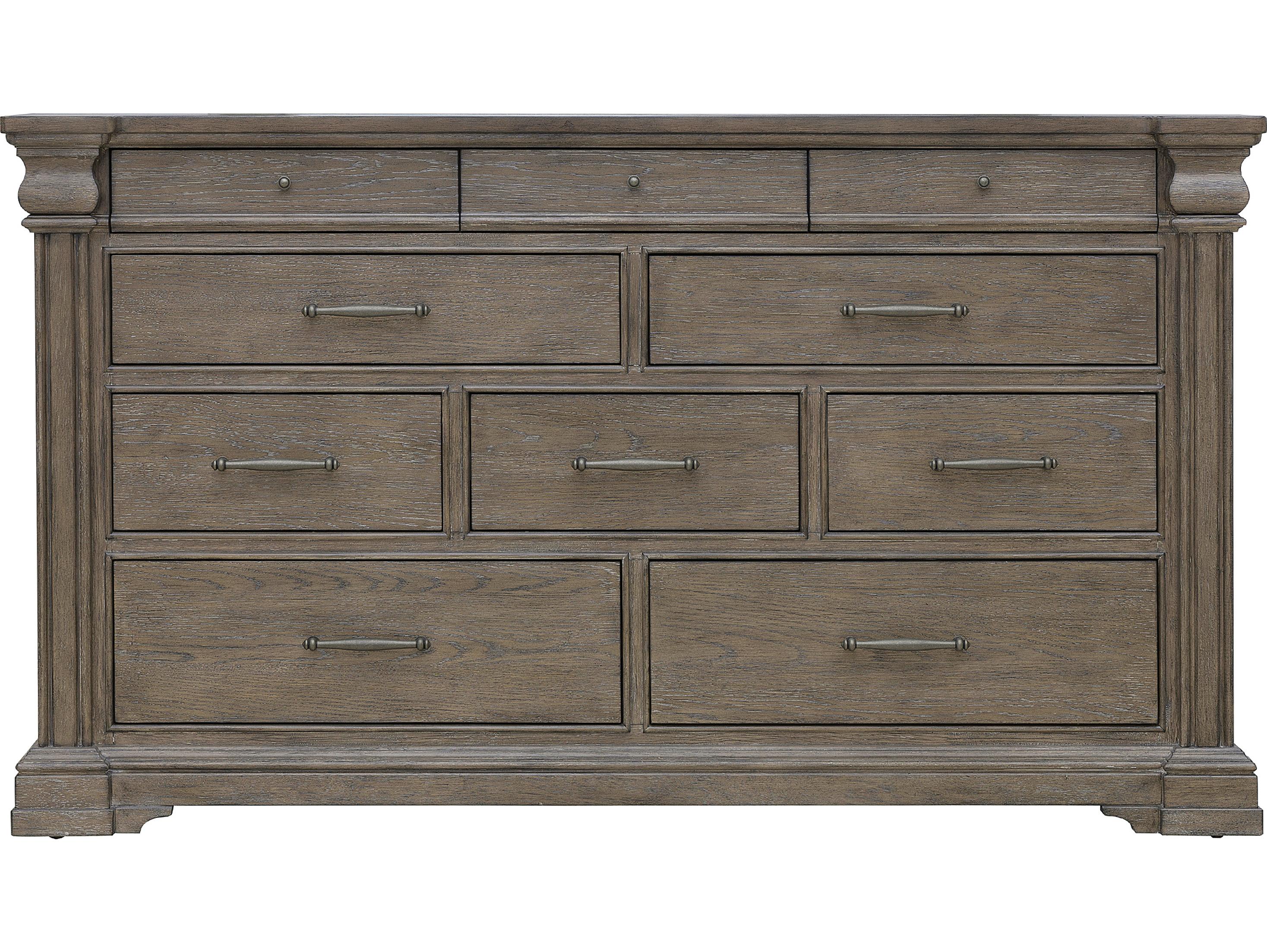Pulaski Madison Ridge Brown Rubberwood Double Dresser