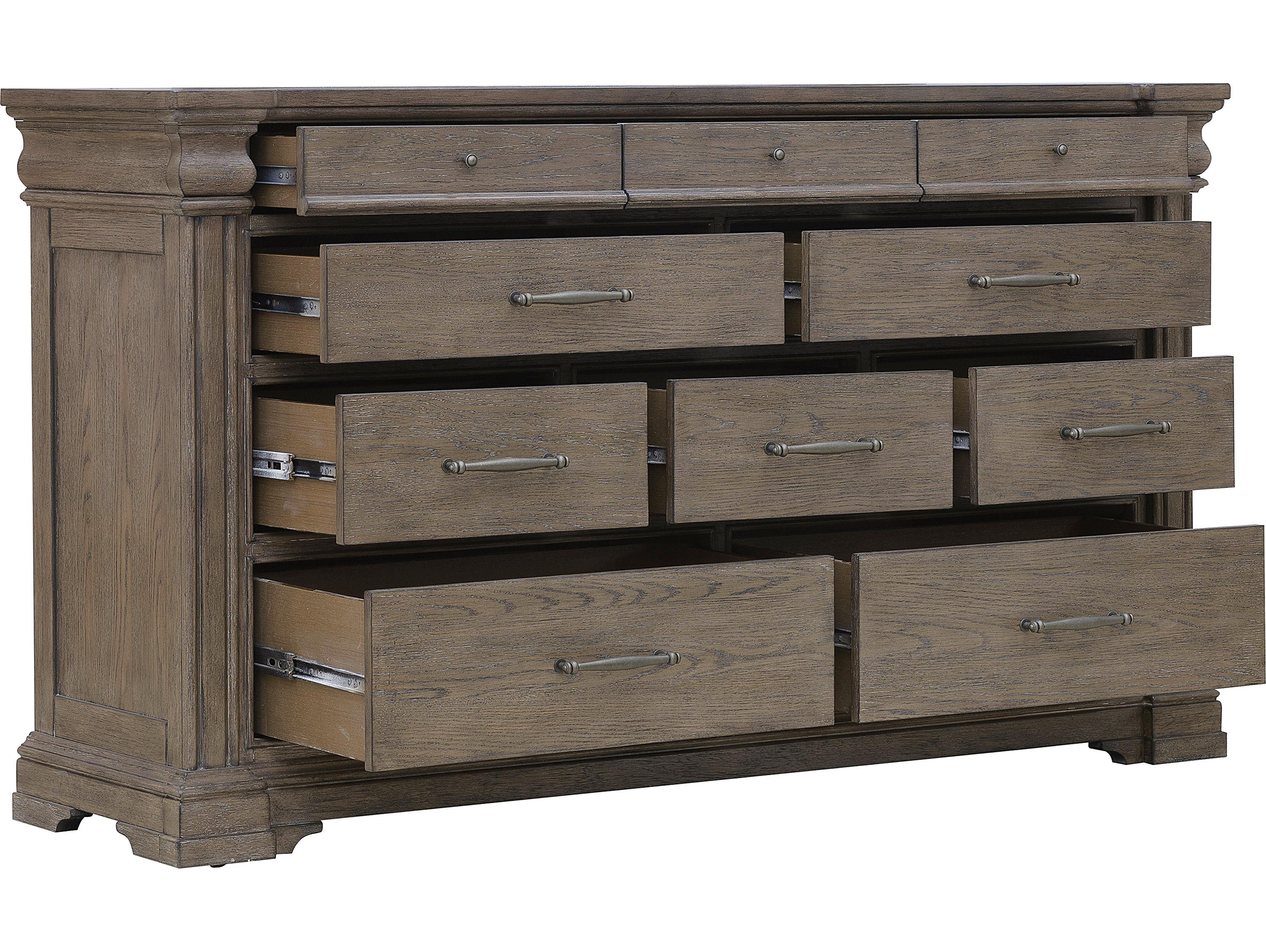 Pulaski Madison Ridge Brown Rubberwood Double Dresser