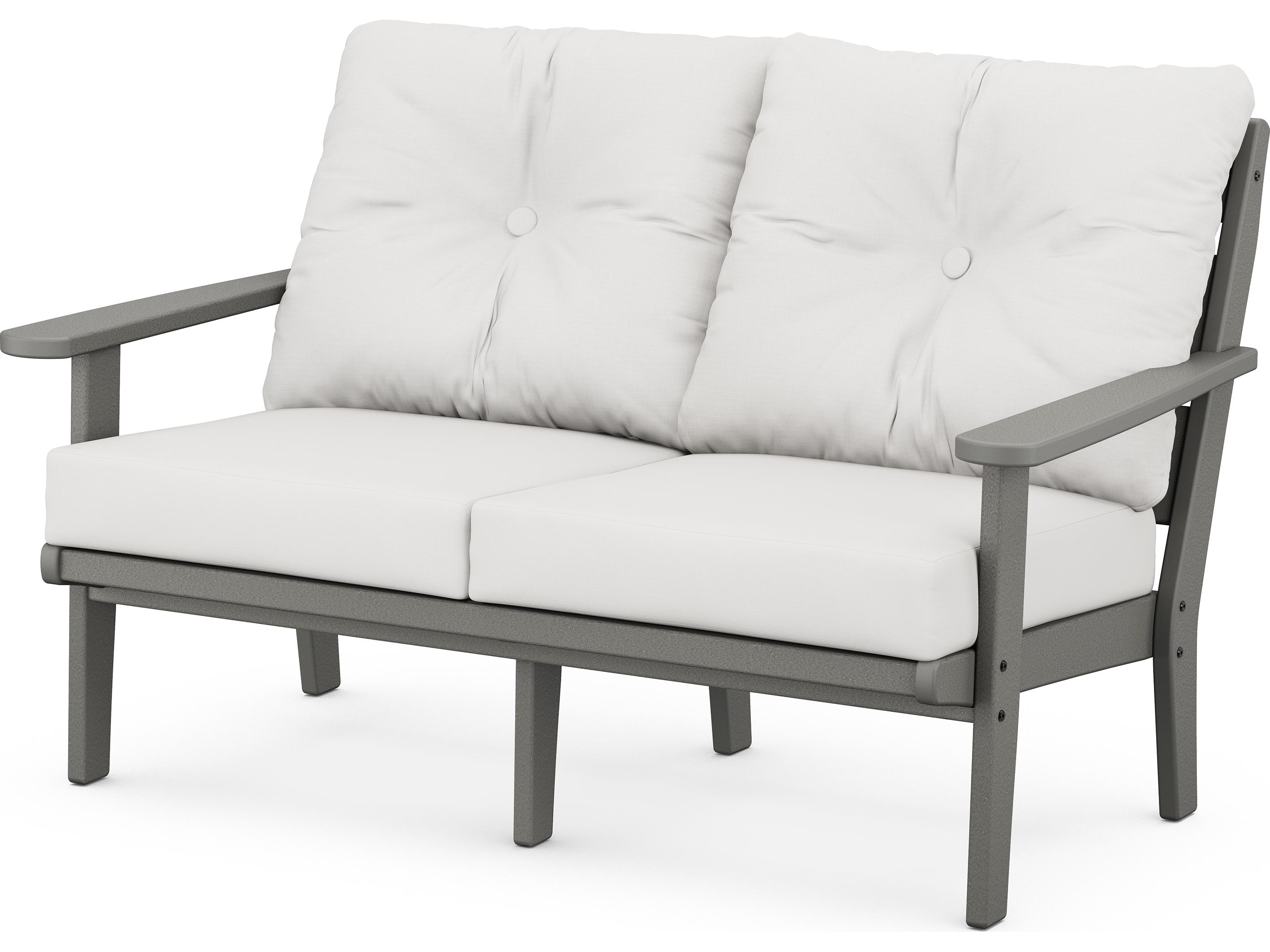 POLYWOOD® Lakeside Recycled Plastic Deep Seating Patio Loveseat