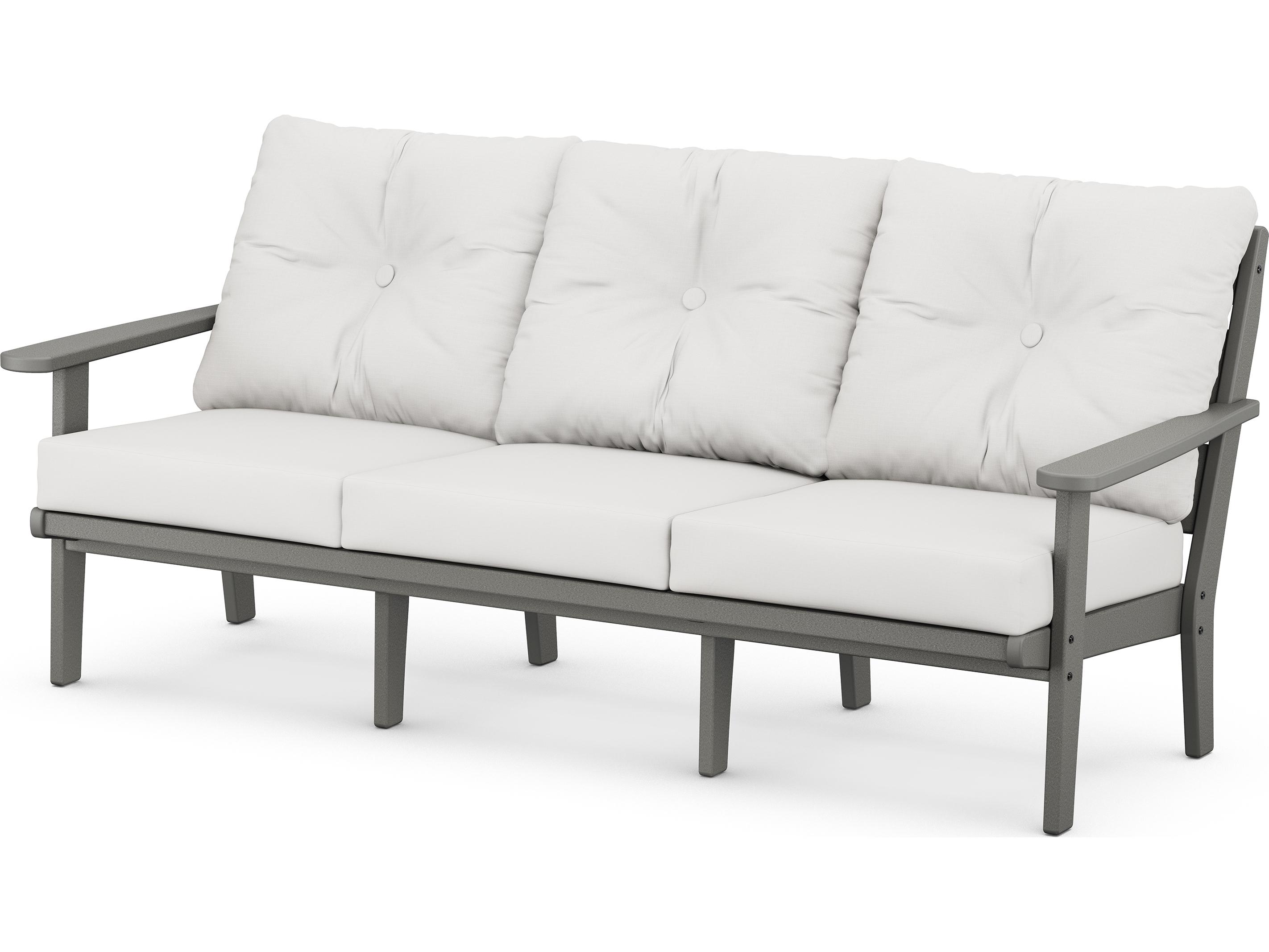 POLYWOOD® Lakeside Recycled Plastic Deep Seating Outdoor Patio Sofa