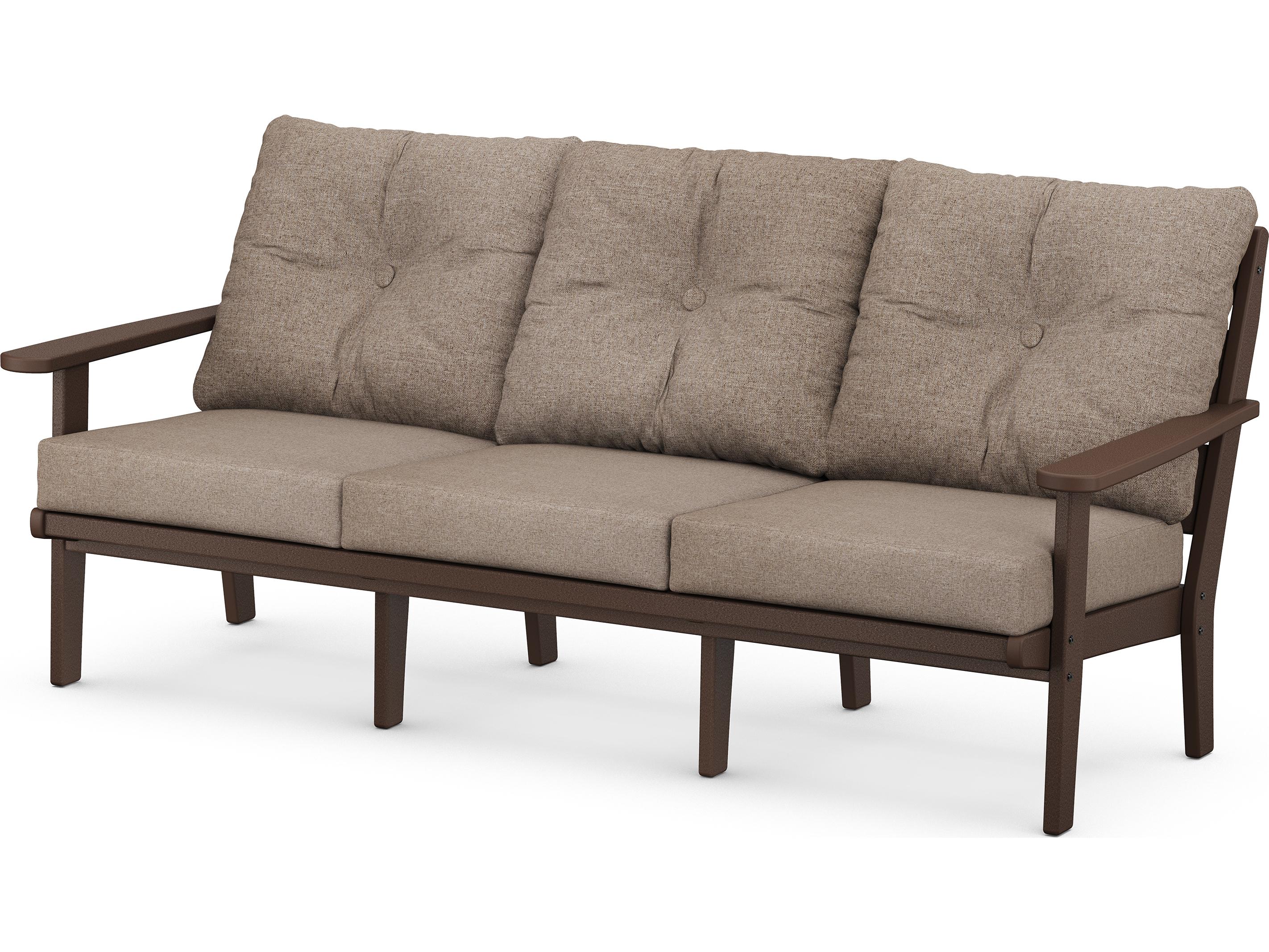 POLYWOOD® Lakeside Recycled Plastic Deep Seating Outdoor Patio Sofa