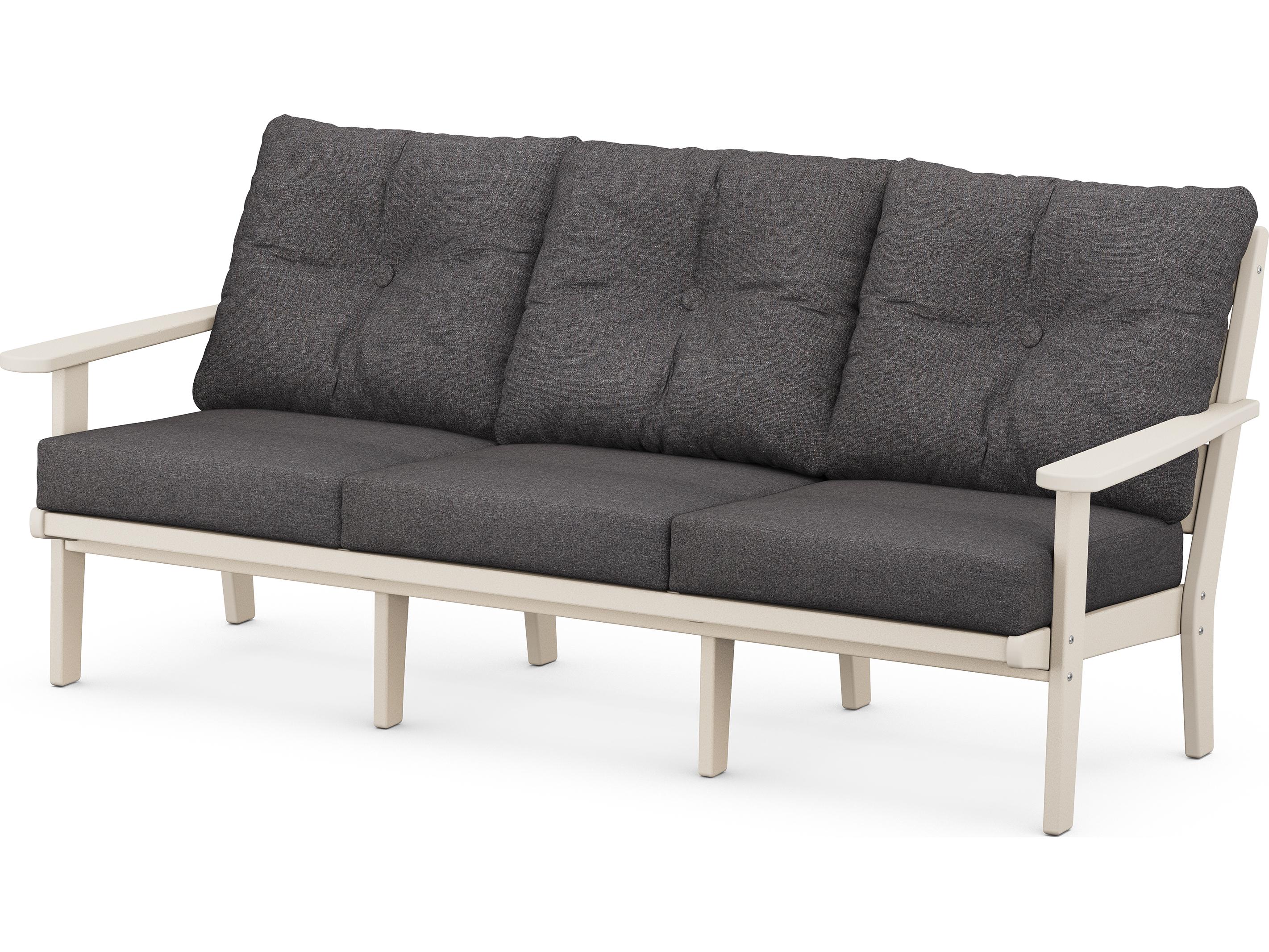 POLYWOOD® Lakeside Recycled Plastic Deep Seating Outdoor Patio Sofa