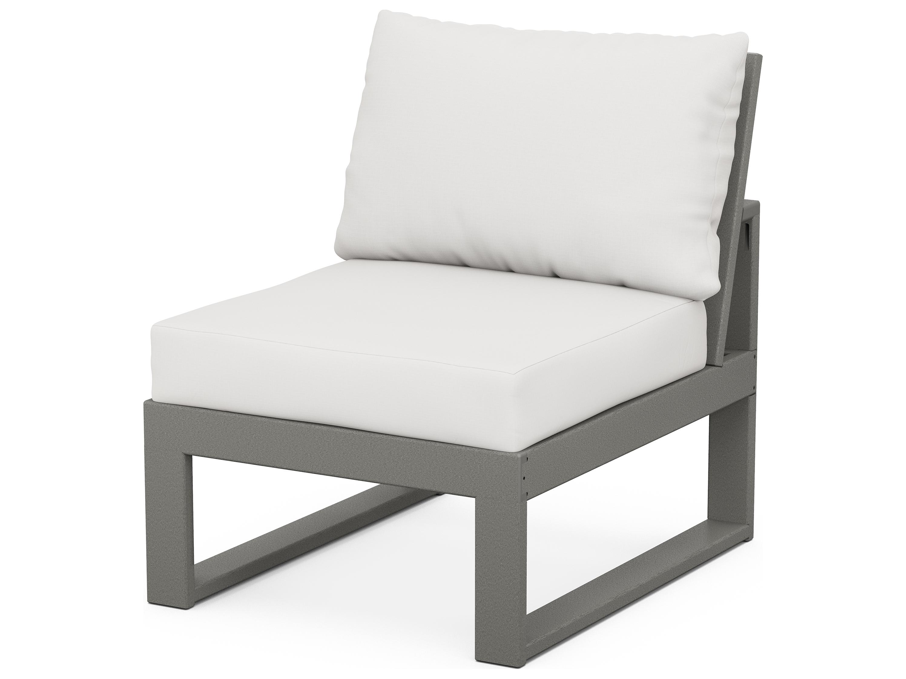 POLYWOOD® Edge Recycled Plastic Modular Patio Lounge Chair