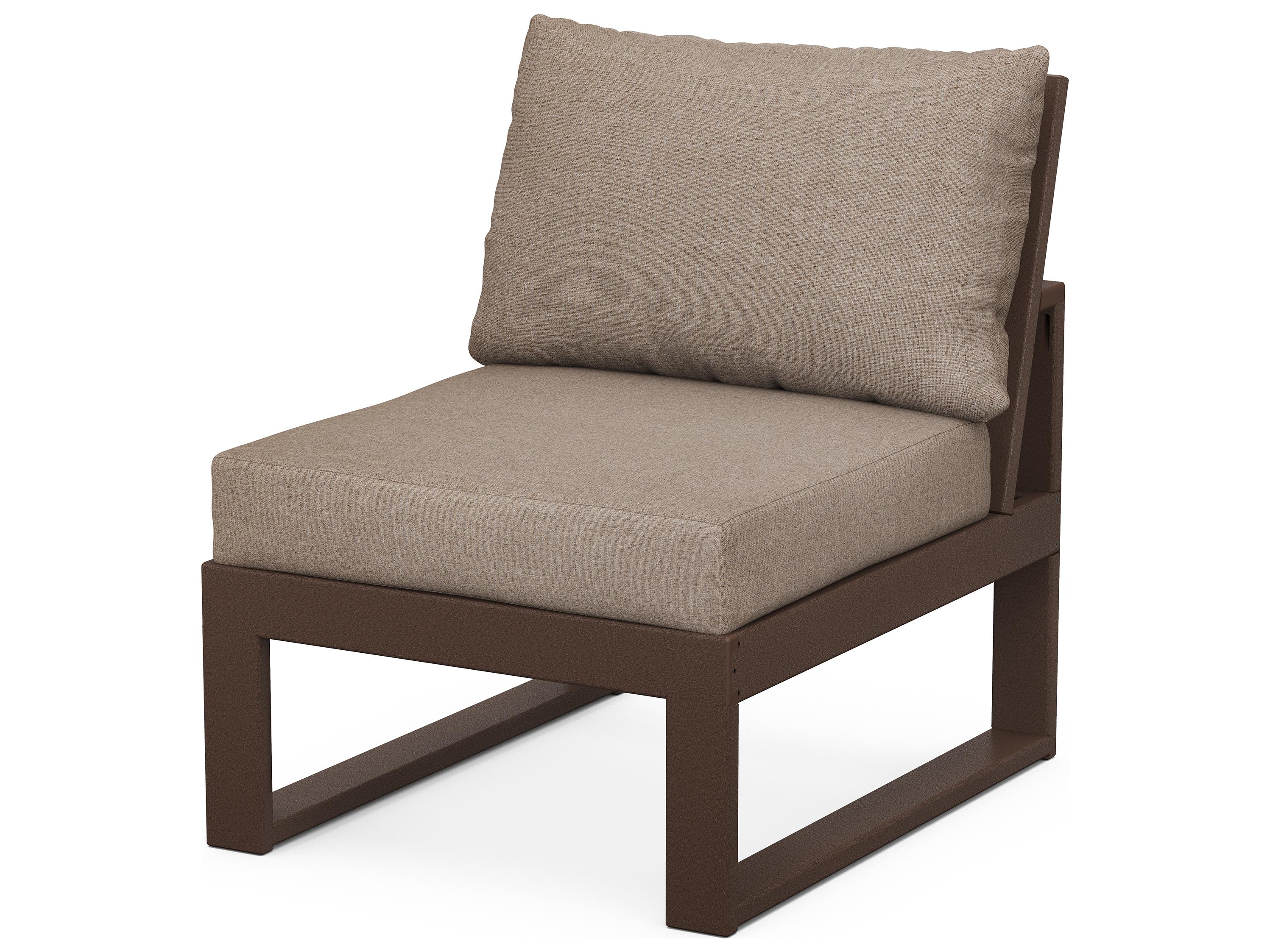 POLYWOOD® Edge Recycled Plastic Modular Patio Lounge Chair