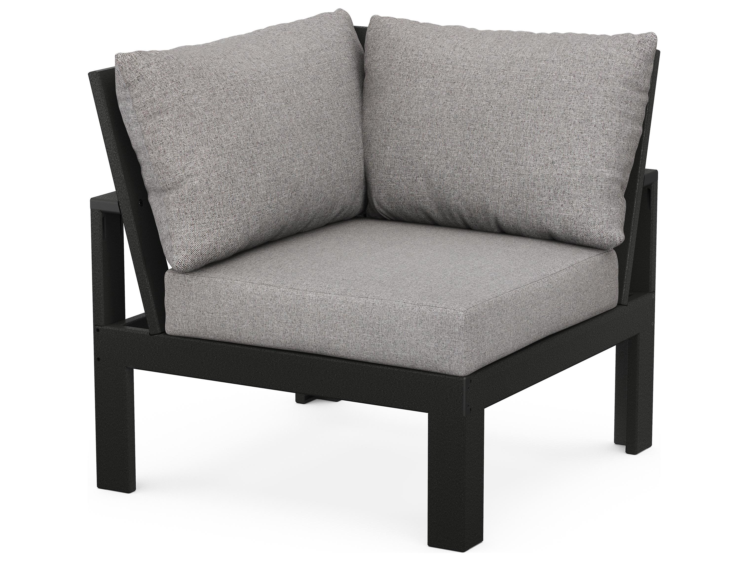 POLYWOOD® Edge Recycled Plastic Corner Patio Lounge Chair