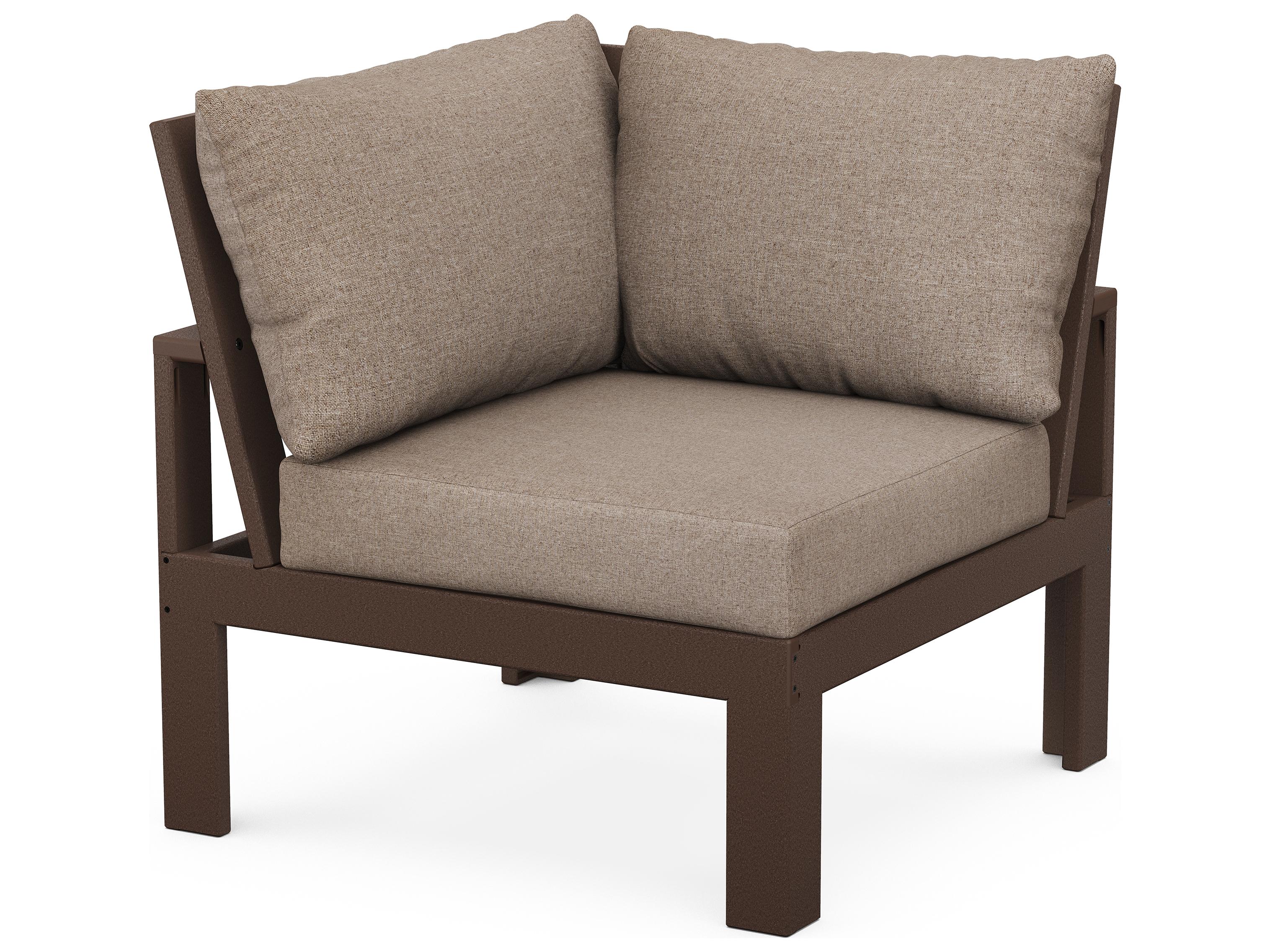 POLYWOOD® Edge Recycled Plastic Corner Patio Lounge Chair