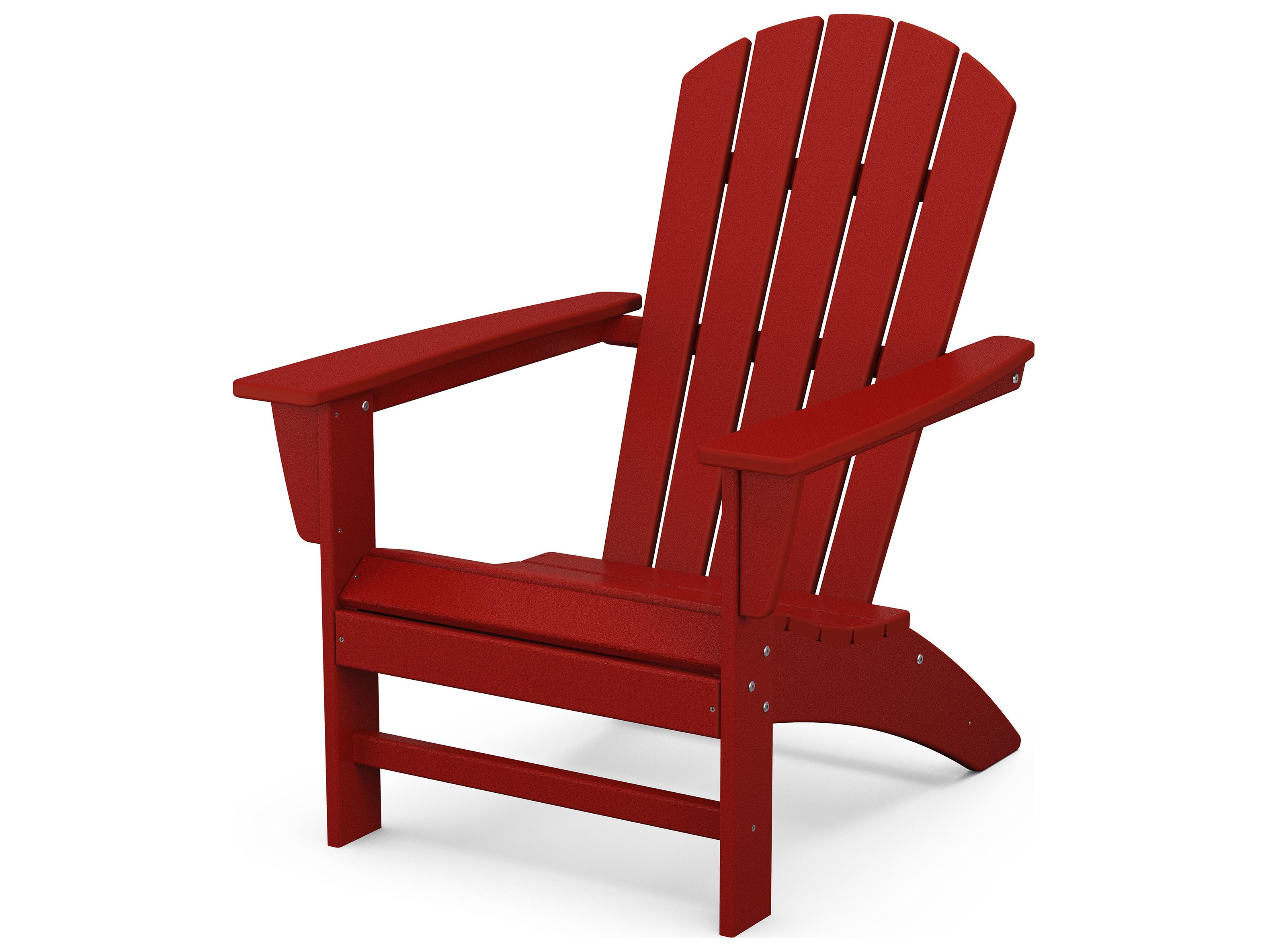 POLYWOOD® Nautical Recycled Plastic Patio Adirondack Chair