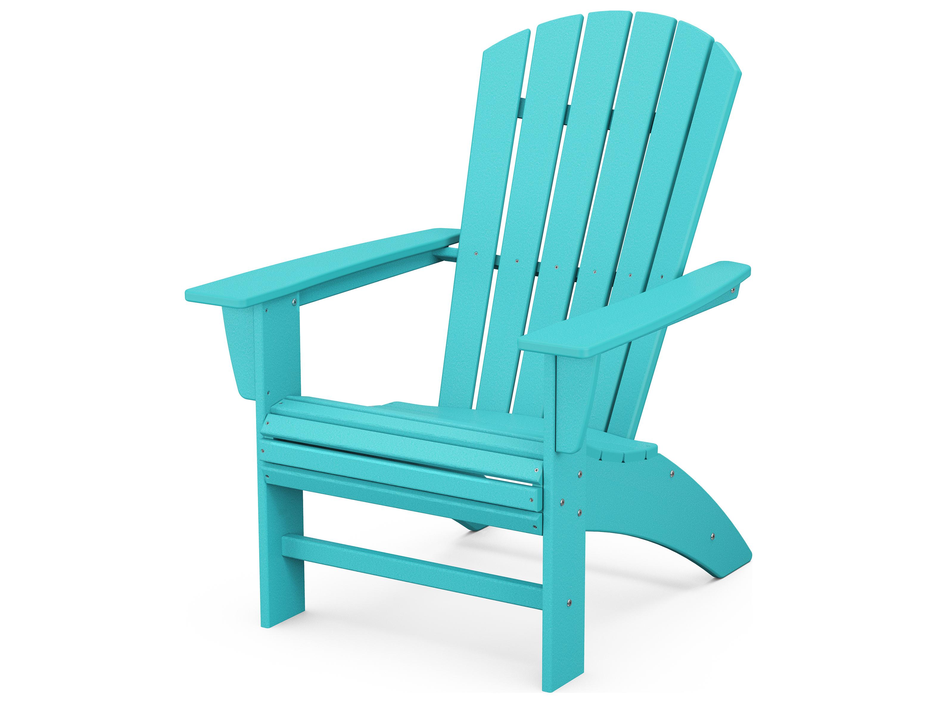 POLYWOOD® Nautical Recycled Plastic Patio Adirondack Chair