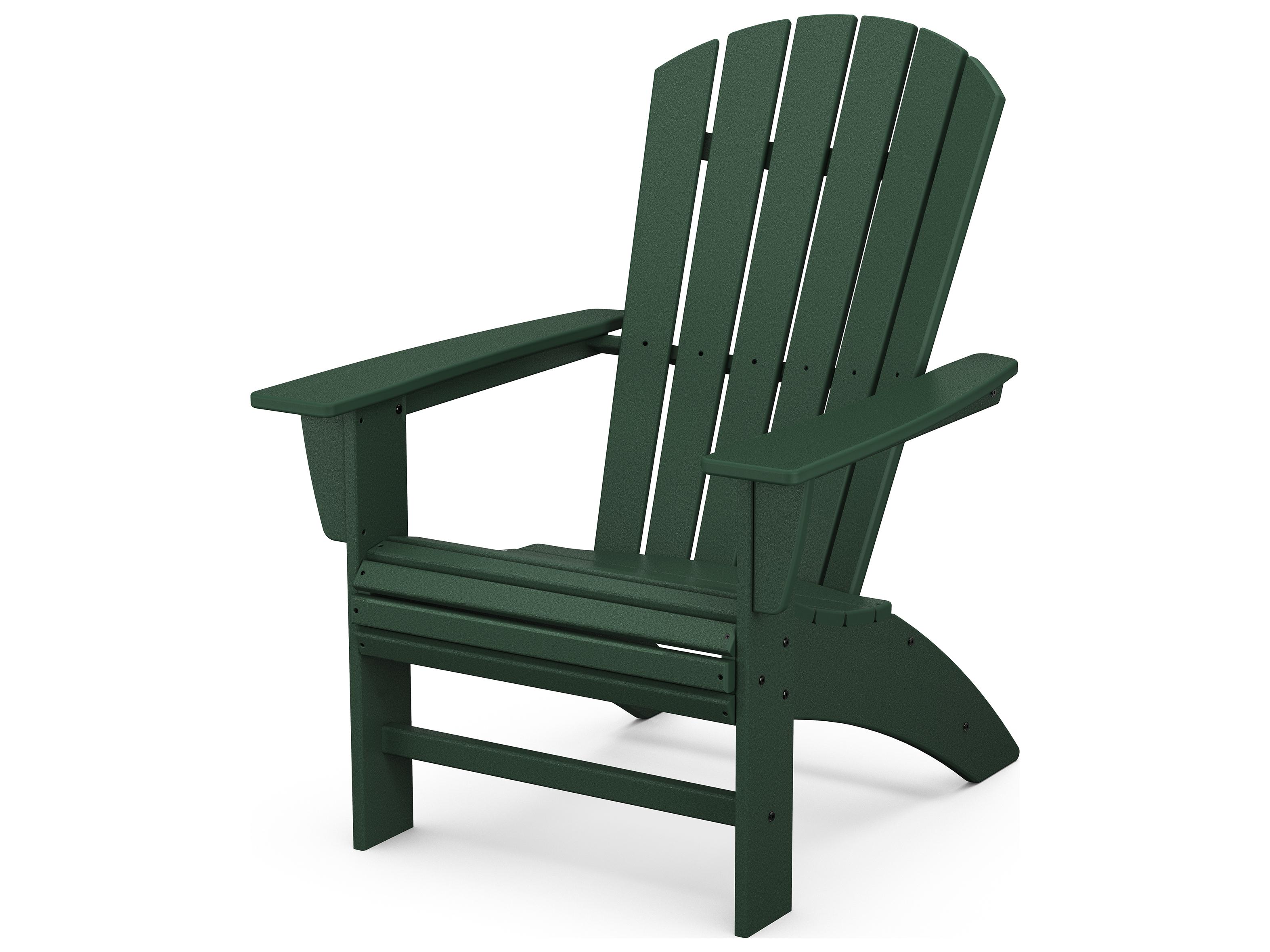 POLYWOOD® Nautical Recycled Plastic Patio Adirondack Chair