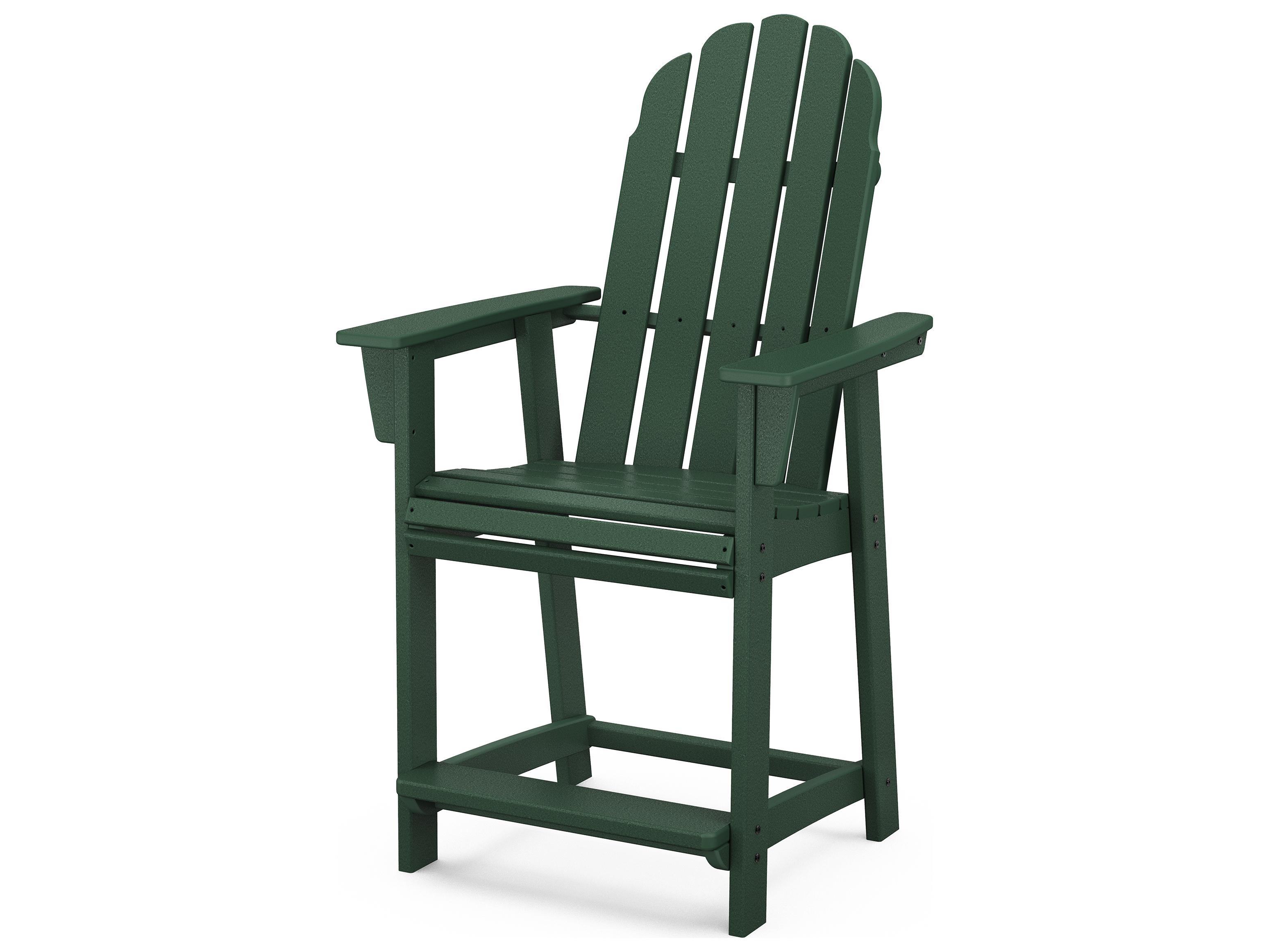 POLYWOOD® Vineyard Recycled Plastic Curveback Patio Counter Chair