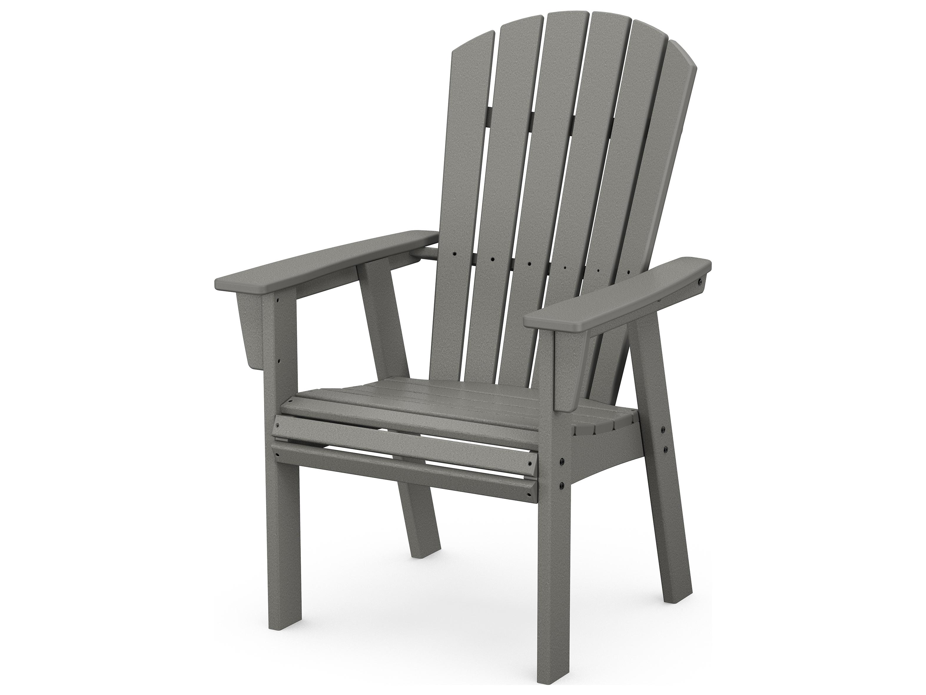 POLYWOOD® Nautical Recycled Plastic Adirondack Outdoor Patio Dining Chair