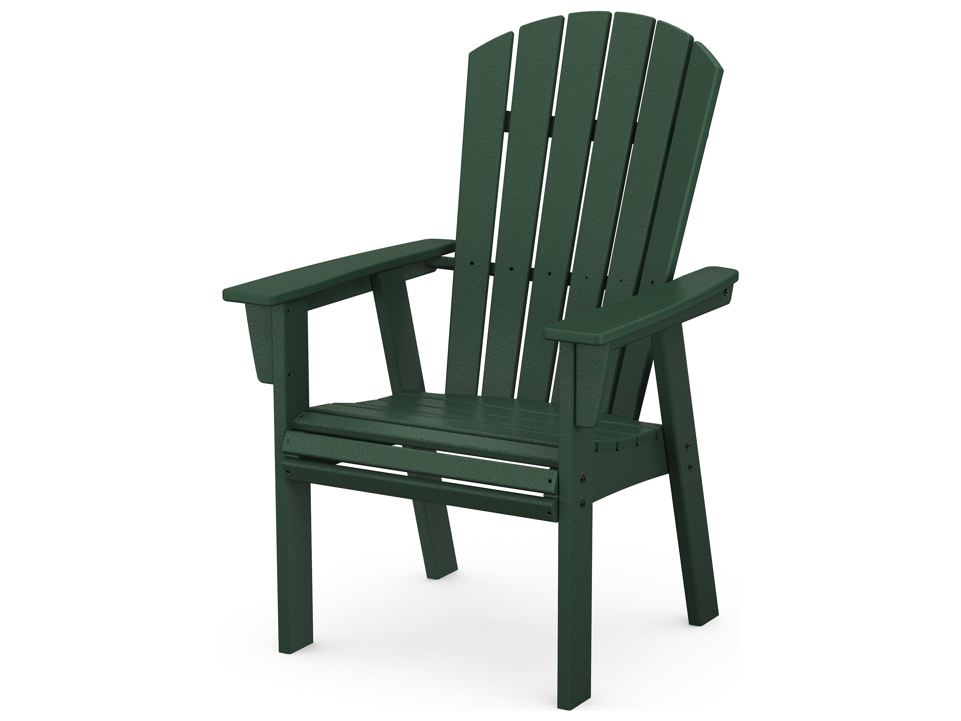 POLYWOOD® Nautical Recycled Plastic Adirondack Outdoor Patio Dining Chair