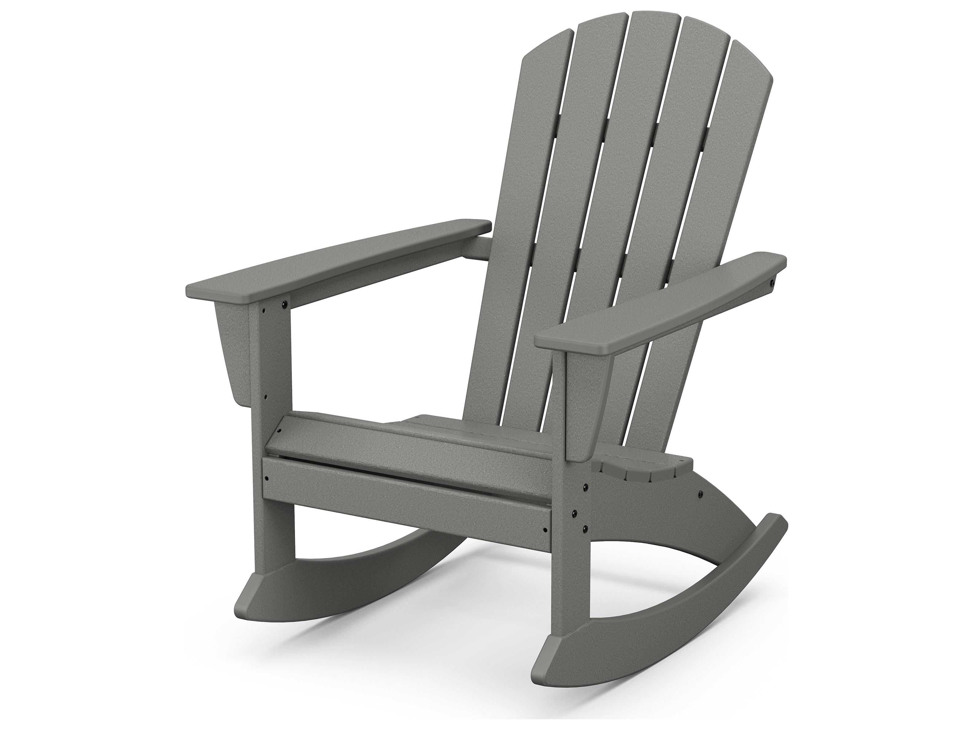 POLYWOOD® Nautical Recycled Plastic Adirondack Outdoor Rocking Chair