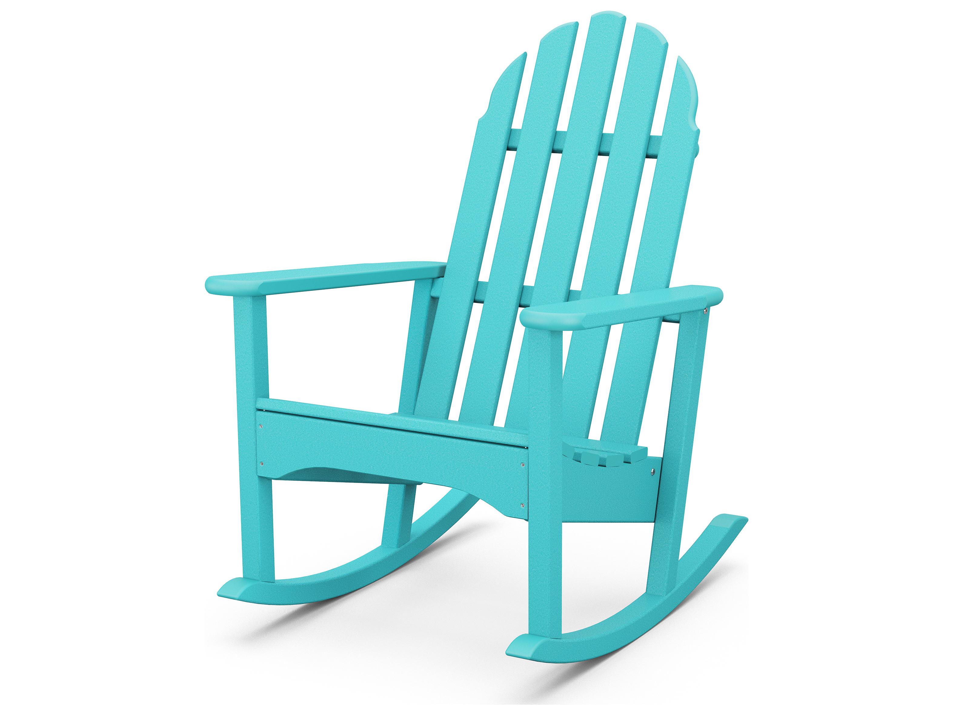 POLYWOOD® Classic Adirondack Recycled Plastic Outdoor Patio Rocking Chair