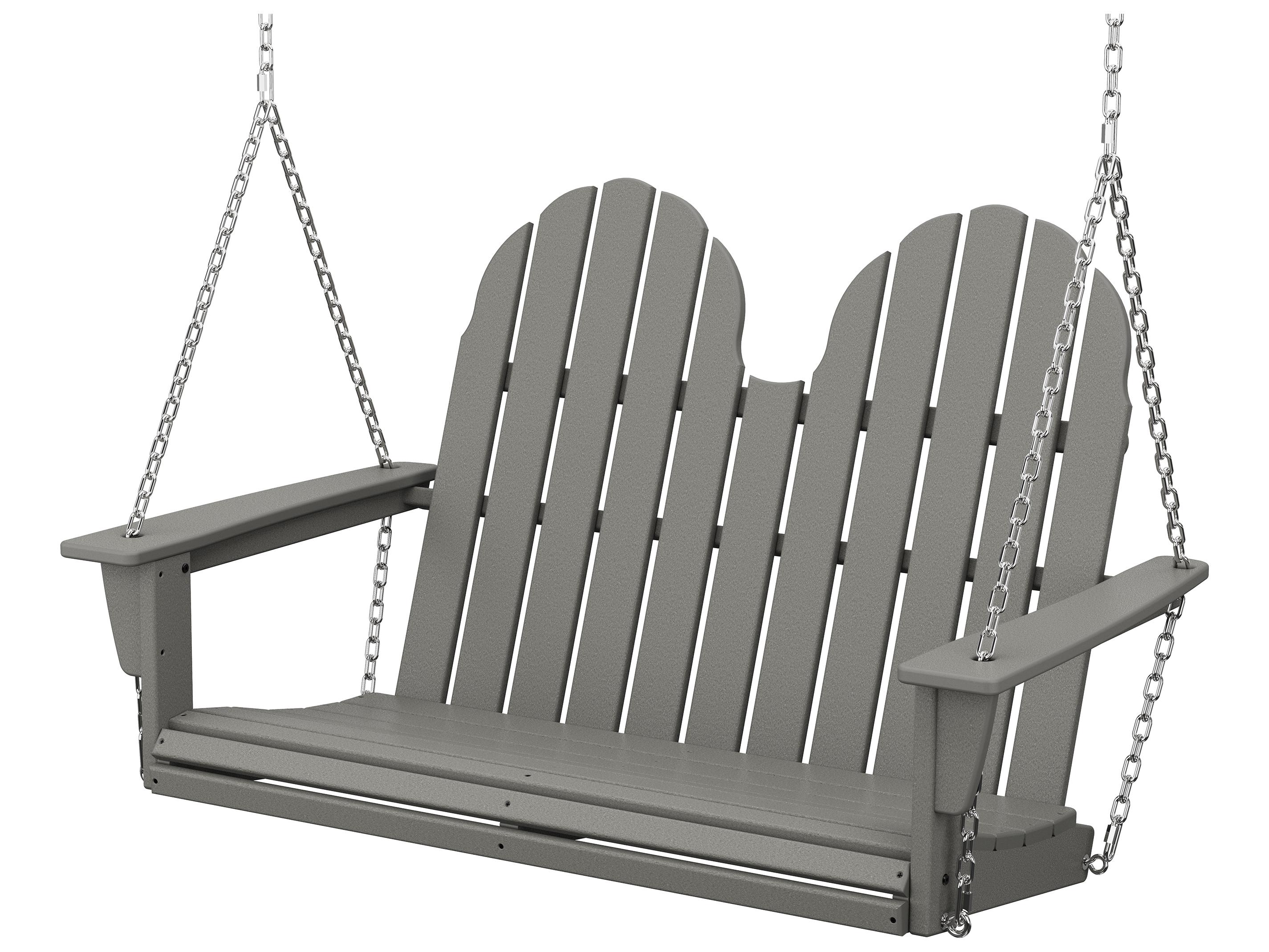 POLYWOOD® Vineyard Recycled Plastic Adirondack 48 Patio Swing