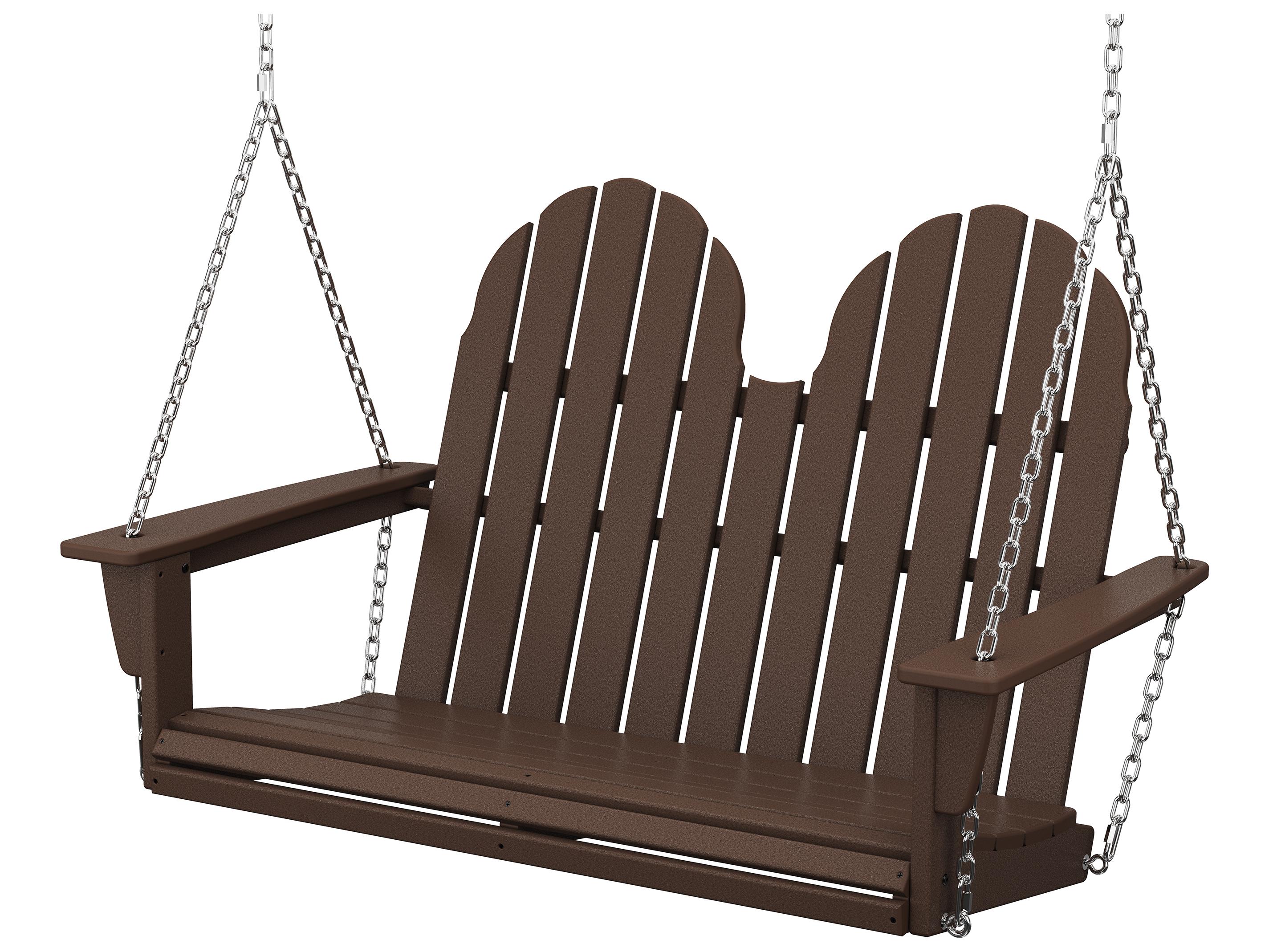 POLYWOOD® Vineyard Recycled Plastic Adirondack 48 Patio Swing