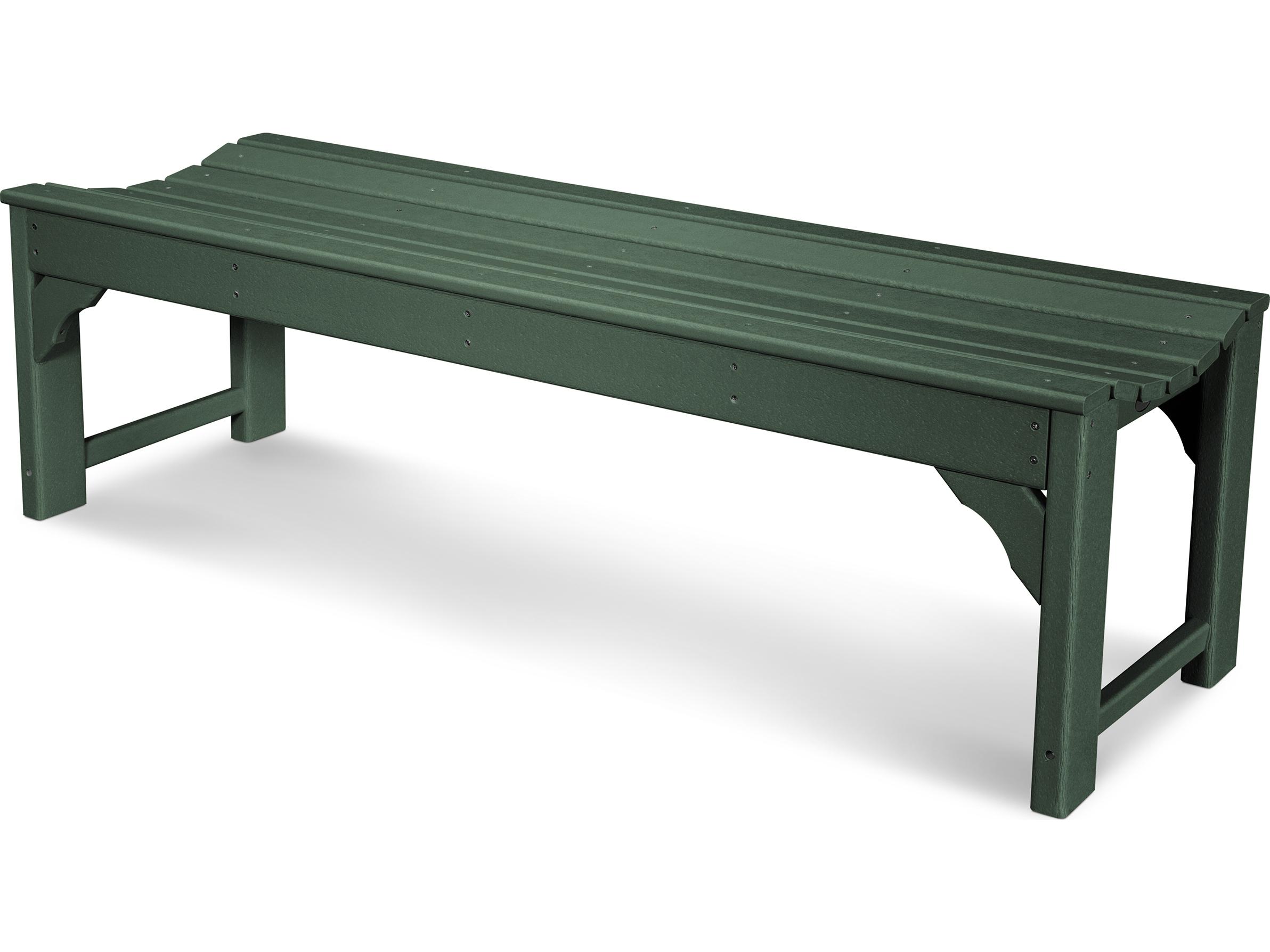 POLYWOOD® Traditional Garden Recycled Plastic 60 Side Outdoor Patio Bench