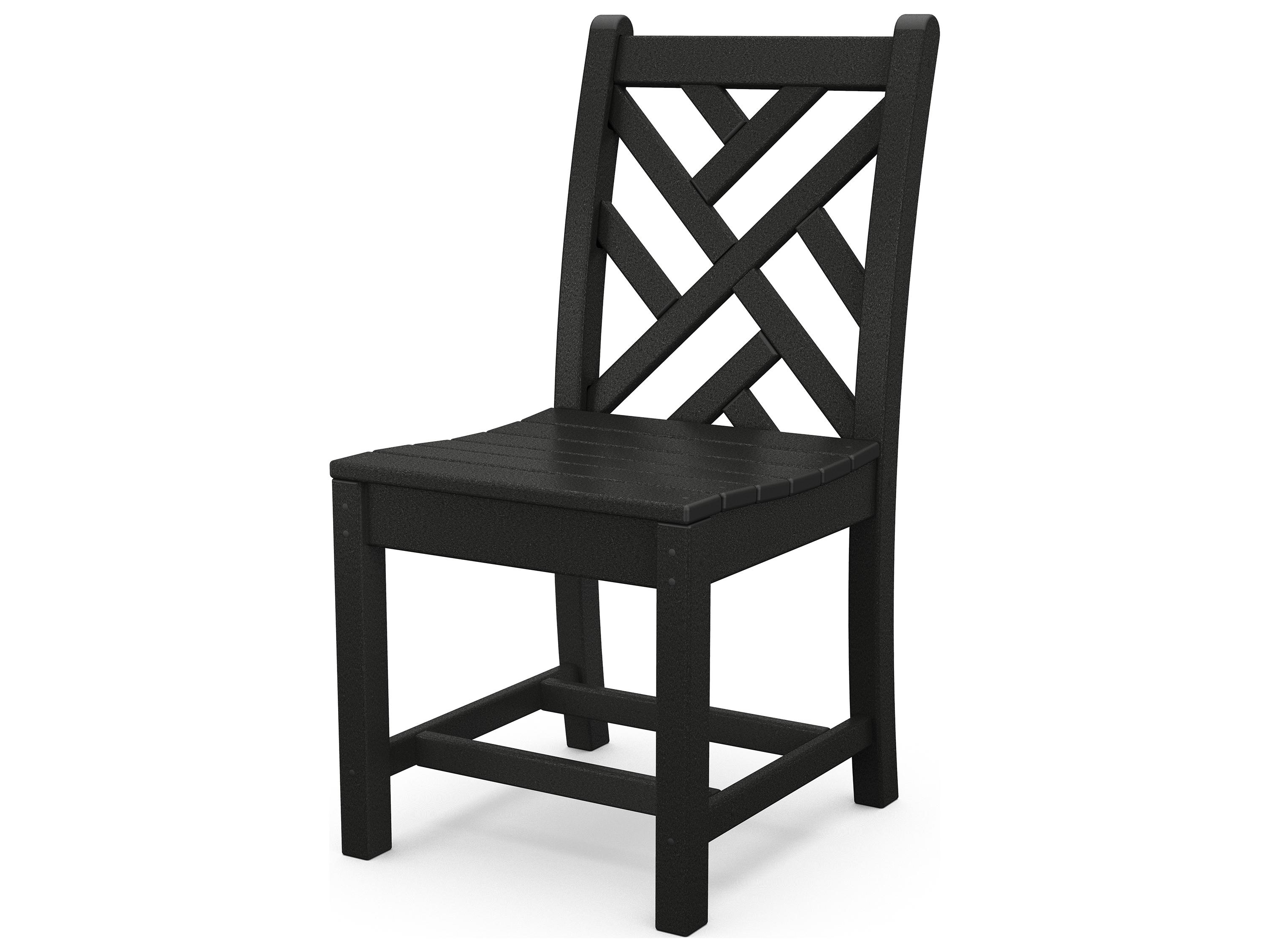POLYWOOD® Chippendale Recycled Plastic Outdoor Patio Dining Side Chair