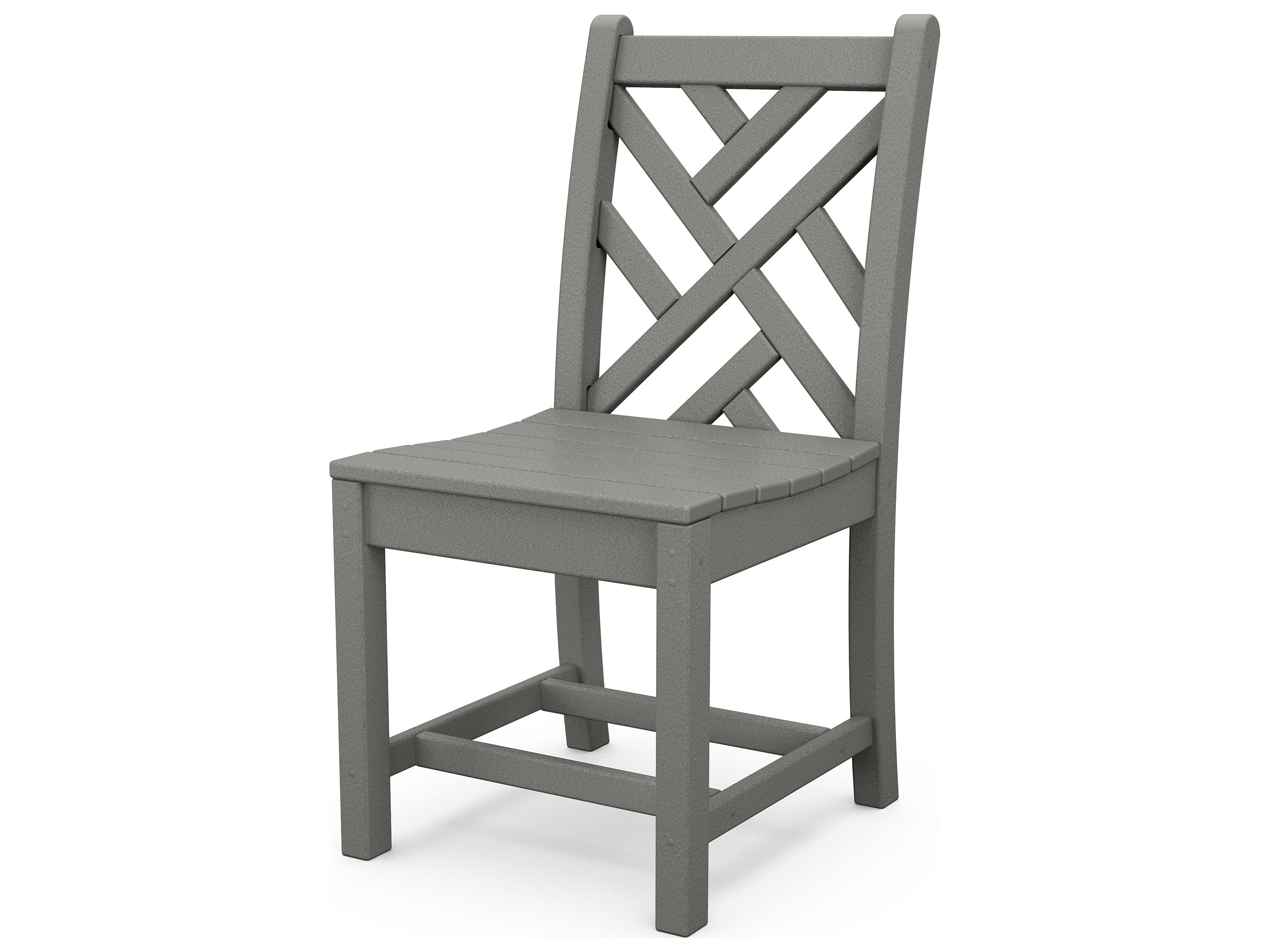 POLYWOOD® Chippendale Recycled Plastic Outdoor Patio Dining Side Chair