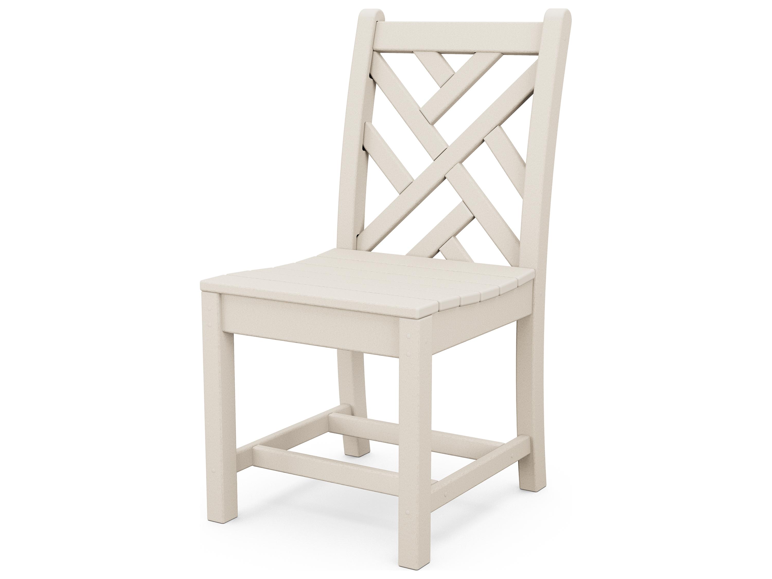 POLYWOOD® Chippendale Recycled Plastic Outdoor Patio Dining Side Chair