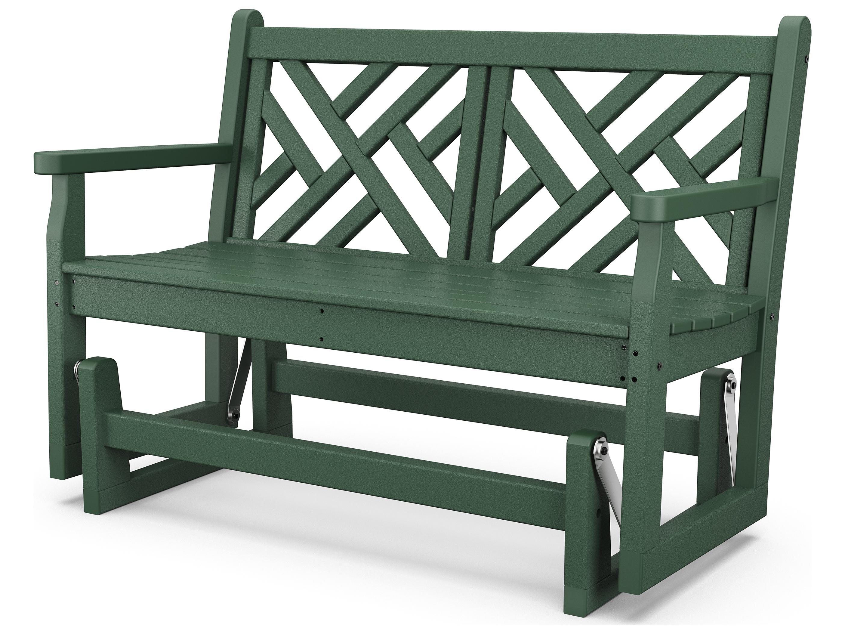 POLYWOOD® Chippendale Glider Loveseat Seat Replacement Cushion