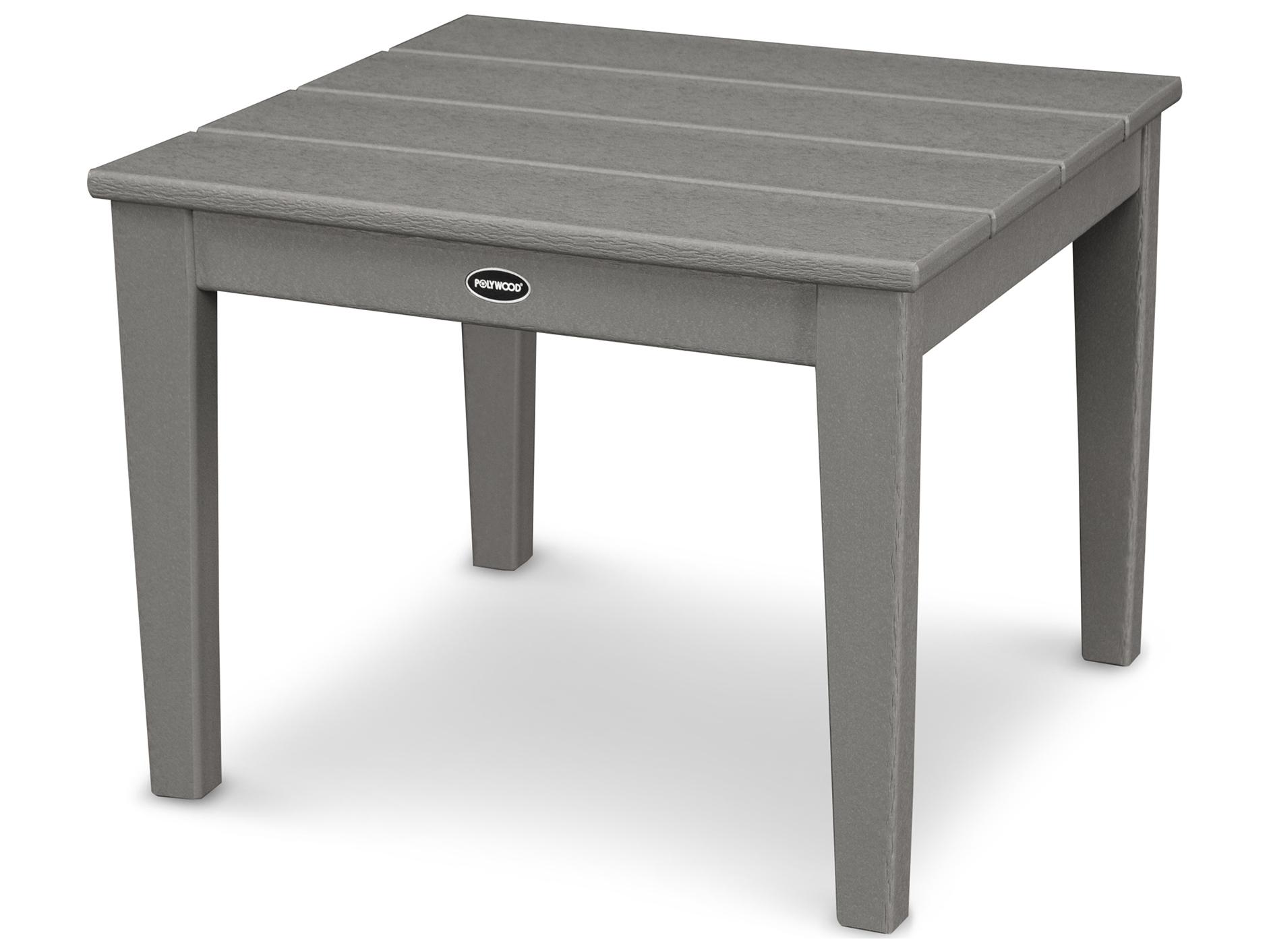 POLYWOOD® Newport Recycled Plastic Square Outdoor End Table