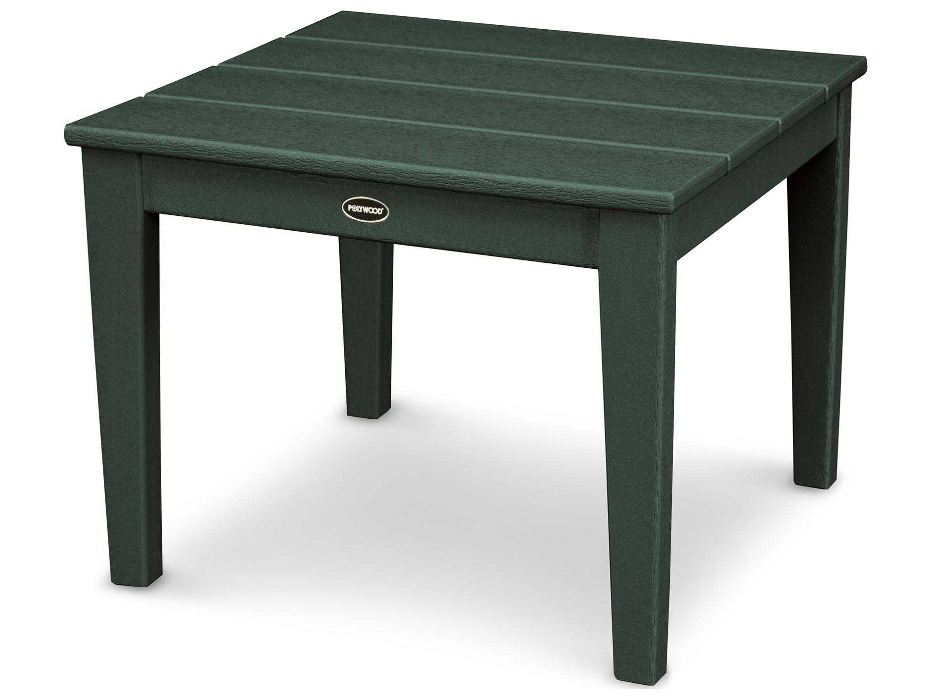 POLYWOOD® Newport Recycled Plastic Square Outdoor End Table
