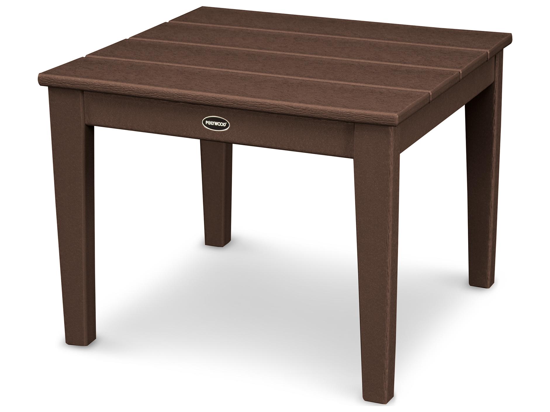 POLYWOOD® Newport Recycled Plastic Square Outdoor End Table