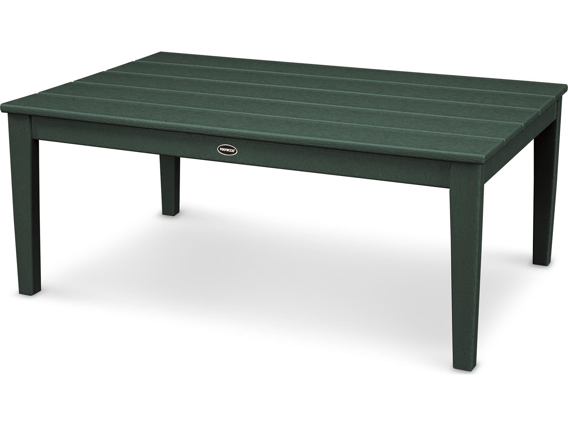 POLYWOOD® Newport Recycled Plastic Rectangular Outdoor Coffee Table