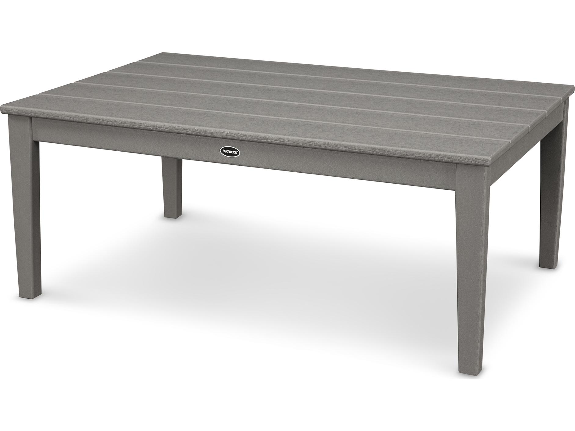 POLYWOOD® Newport Recycled Plastic Rectangular Outdoor Coffee Table