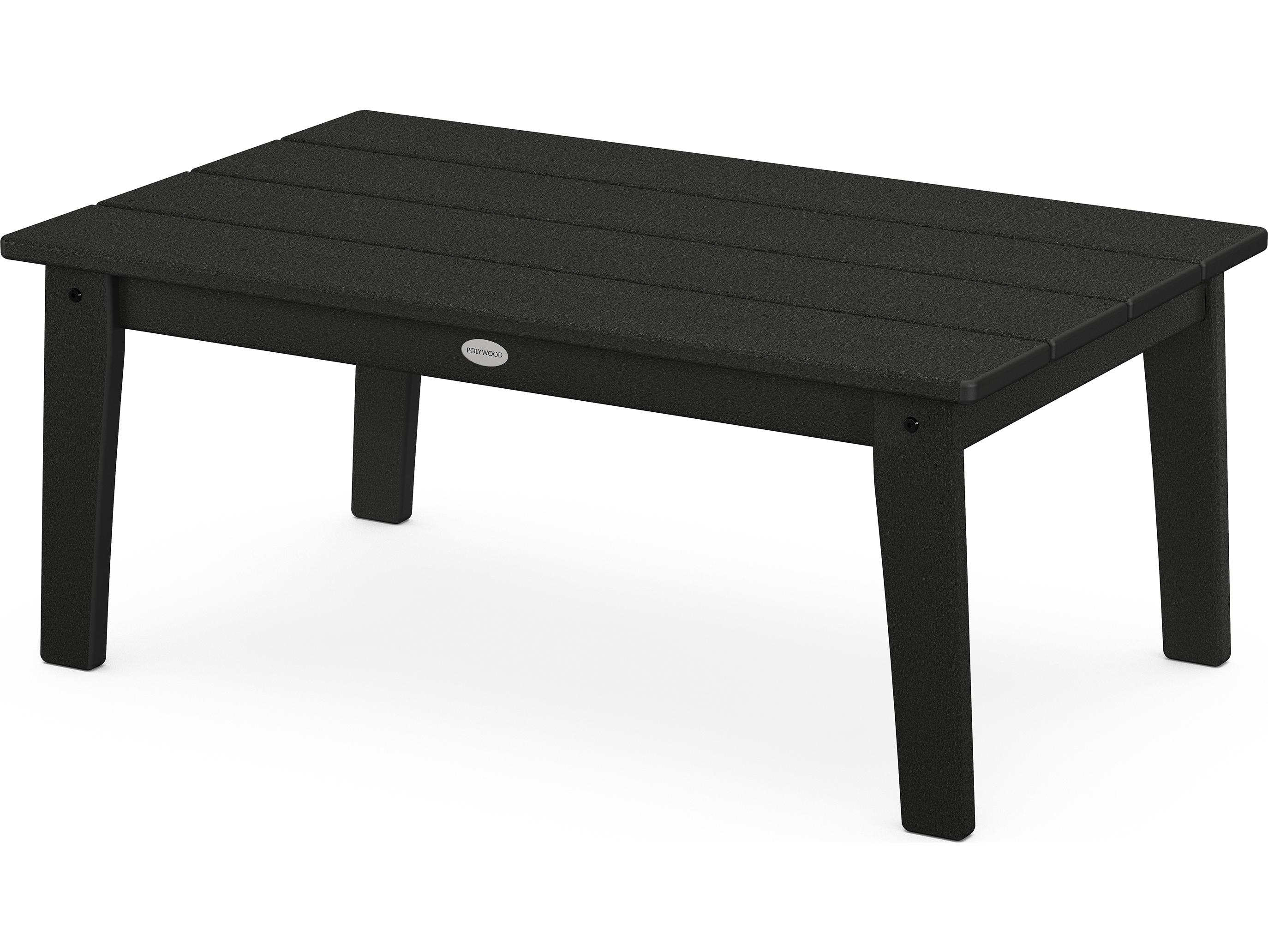 POLYWOOD® Lakeside Recycled Plastic Rectangular Outdoor Patio Coffee Table