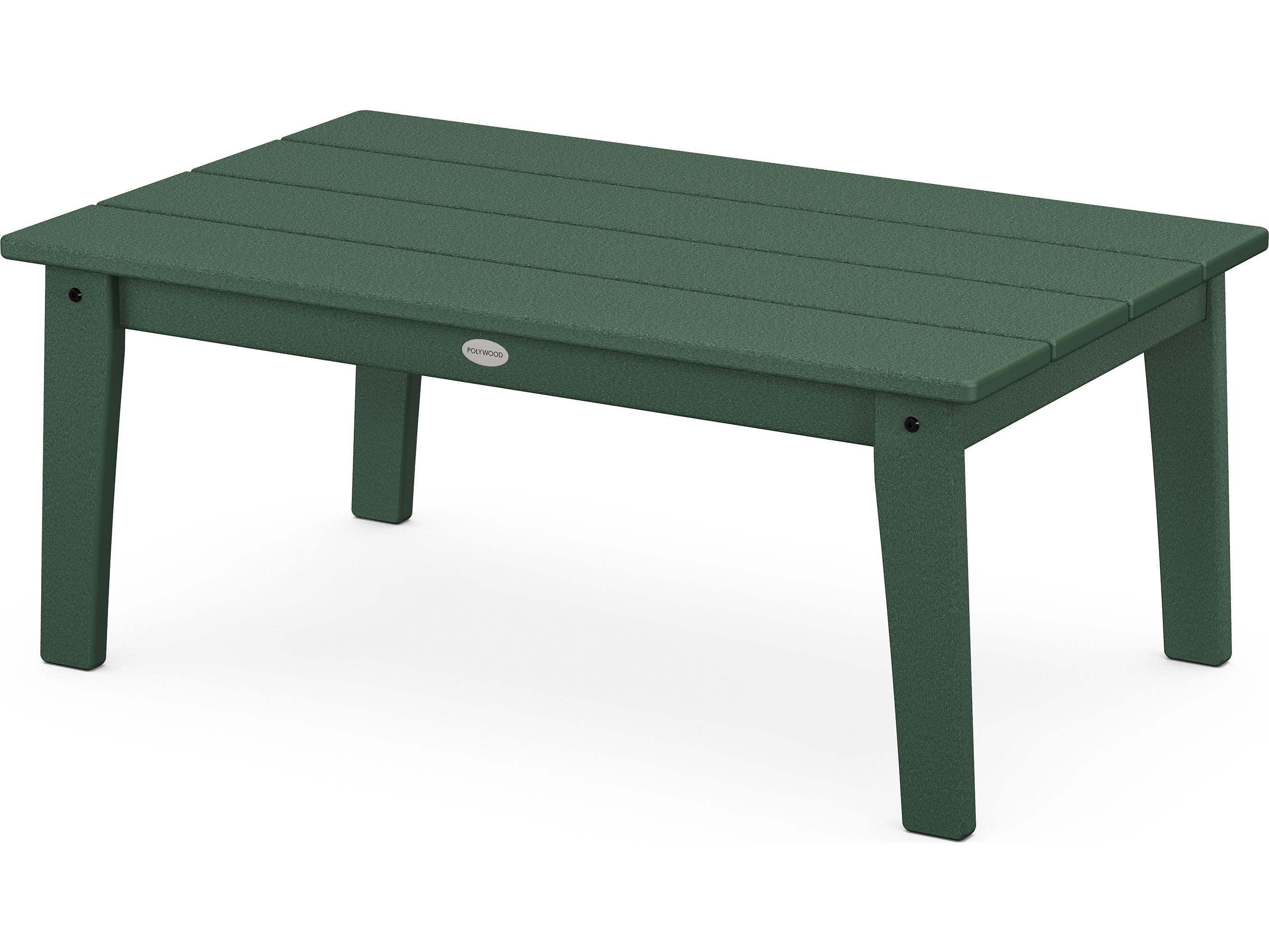 POLYWOOD® Lakeside Recycled Plastic Rectangular Outdoor Patio Coffee Table