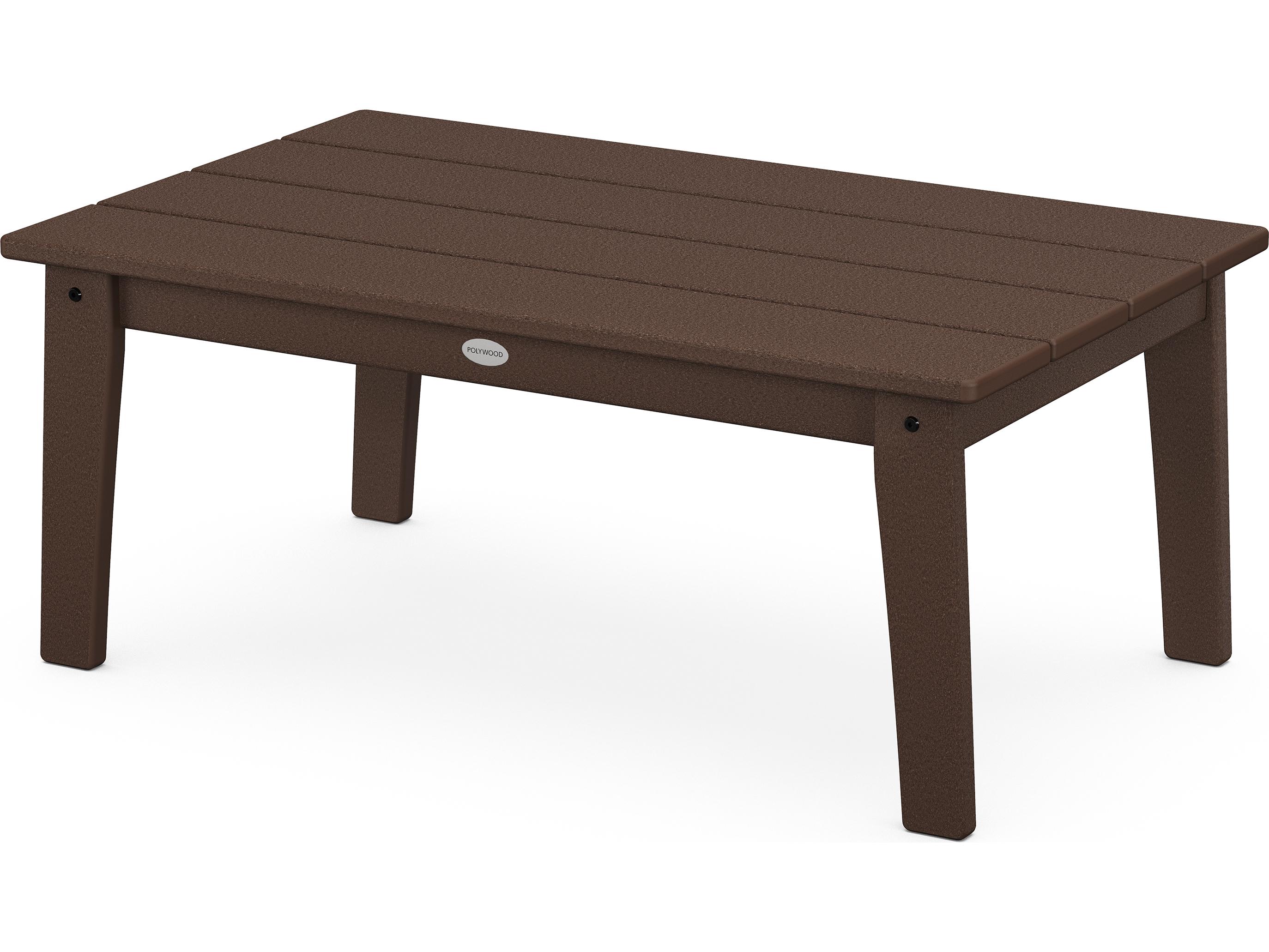 POLYWOOD® Lakeside Recycled Plastic Rectangular Outdoor Patio Coffee Table