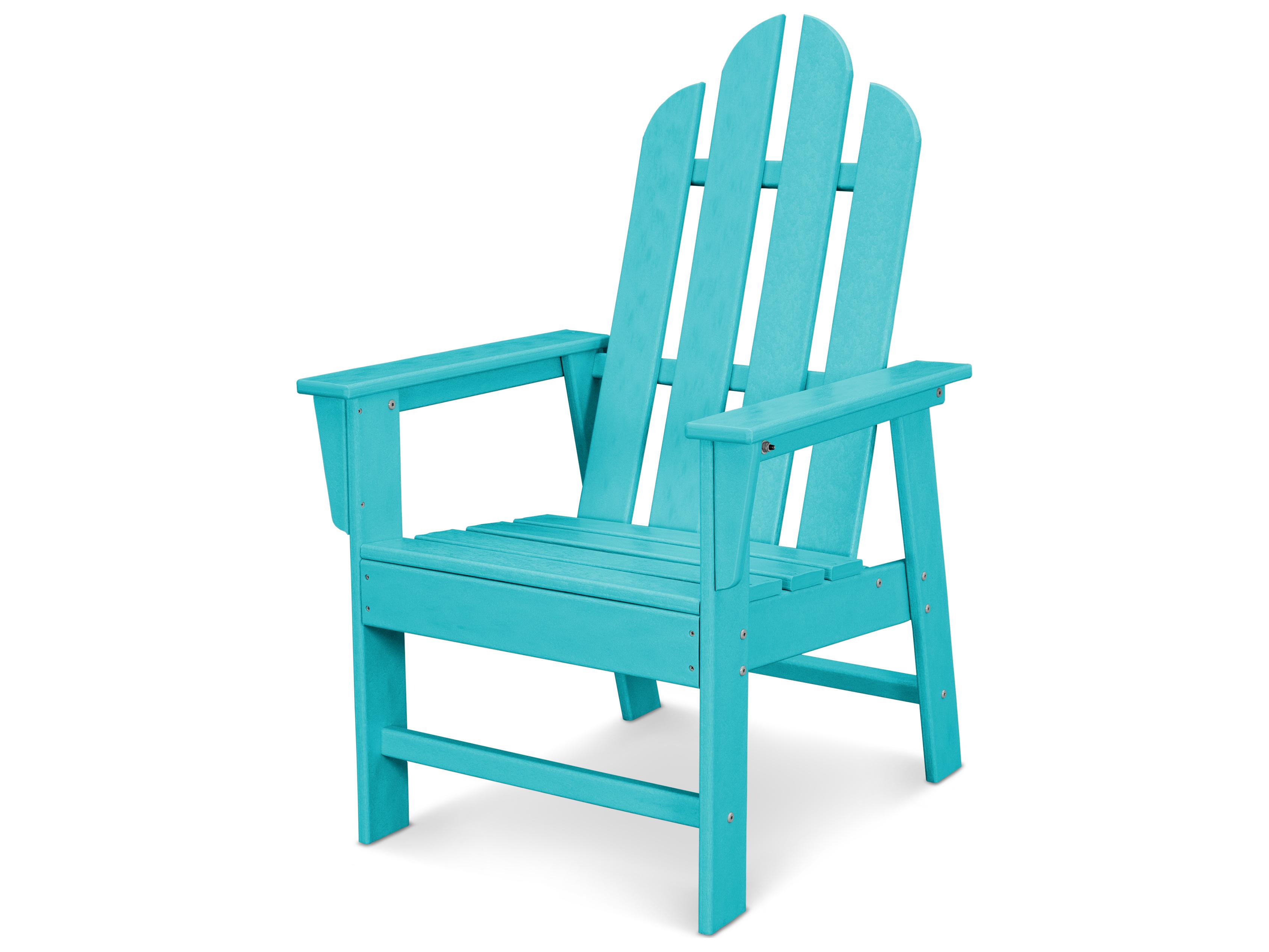 POLYWOOD® Long Island Recycled Plastic Adirondack Dining Arm Chair