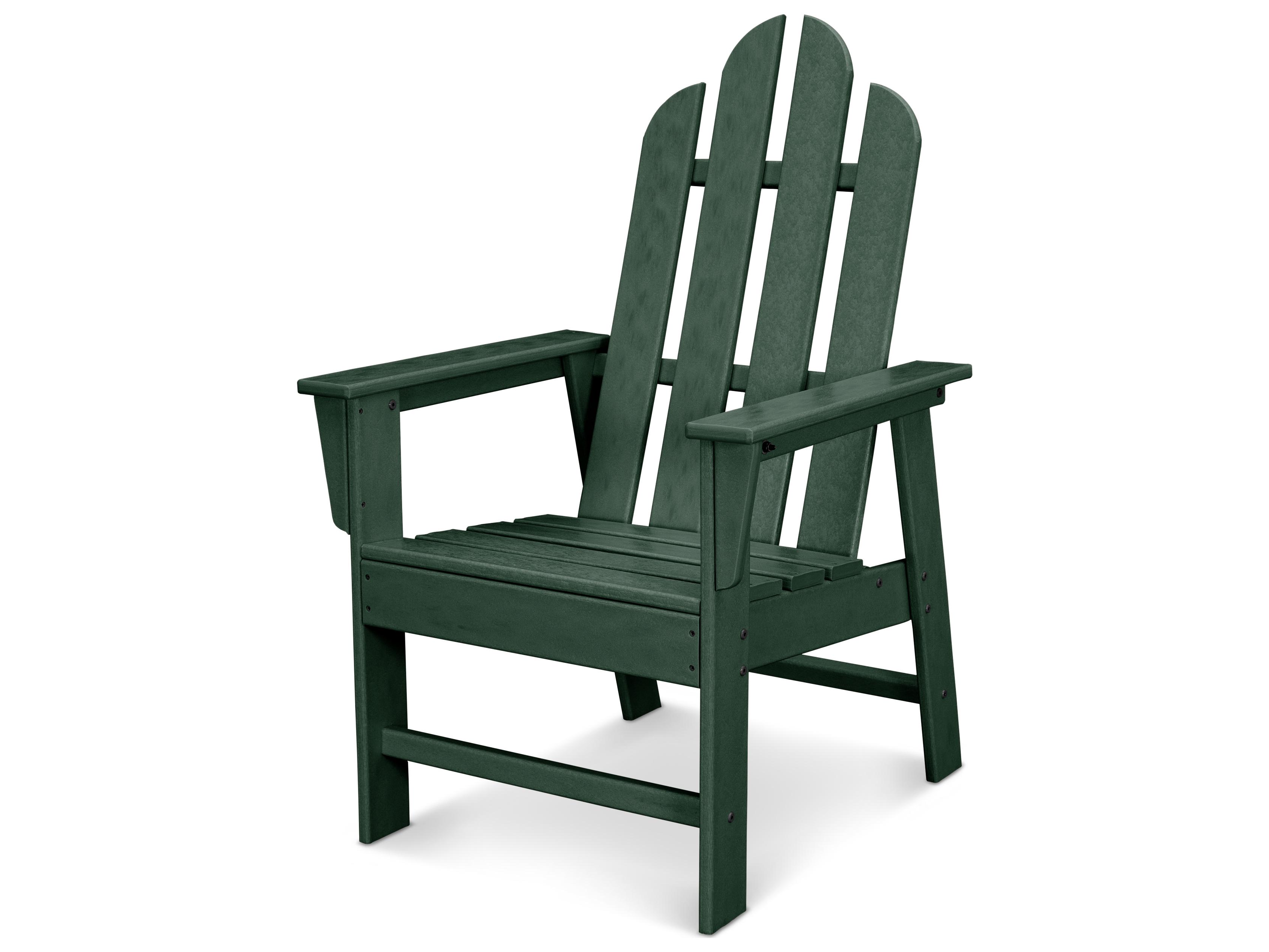 POLYWOOD® Long Island Recycled Plastic Adirondack Dining Arm Chair
